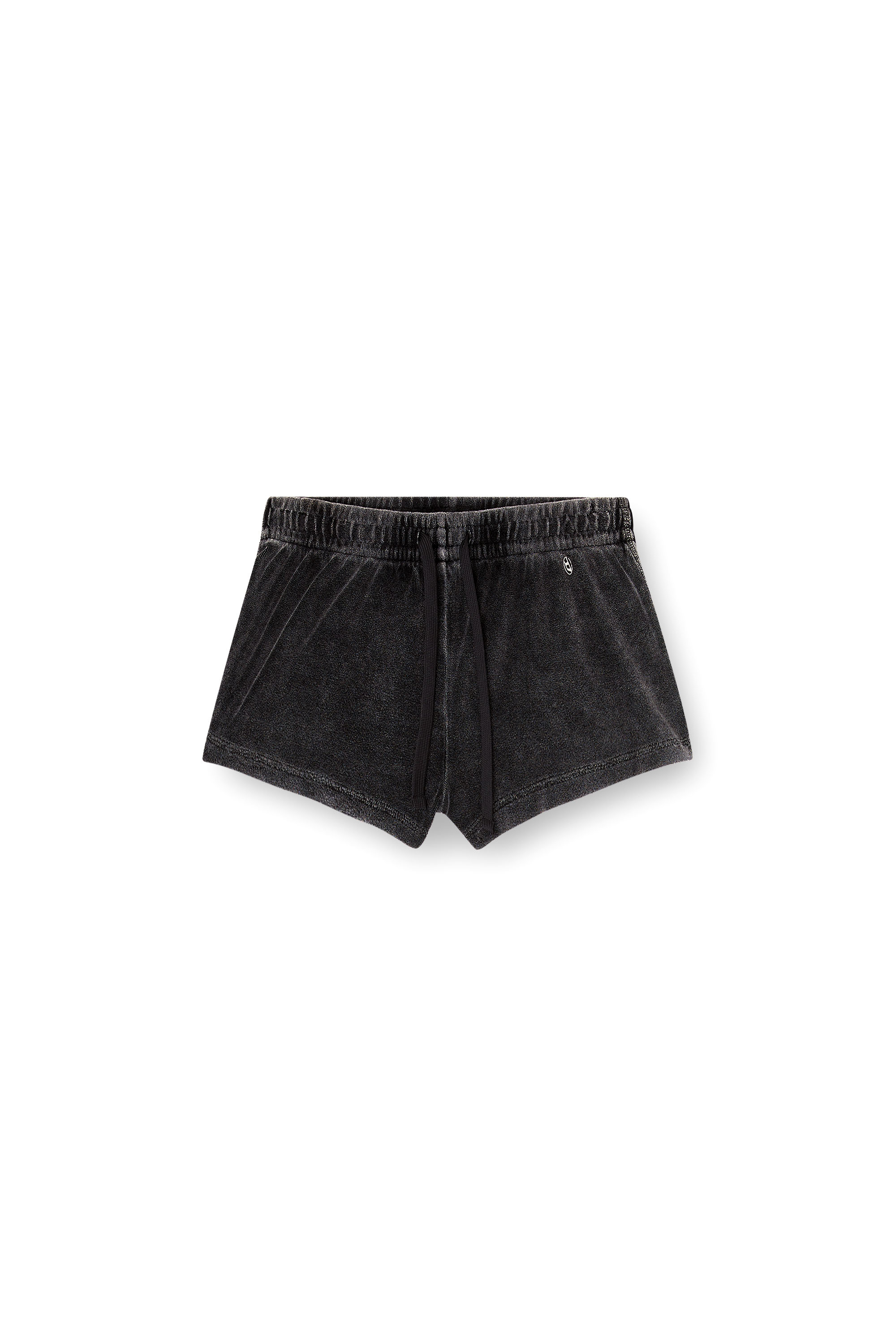 Diesel - VANESSA-DNM, Damen Shorts aus behandeltem Frotteestoff in null - 3