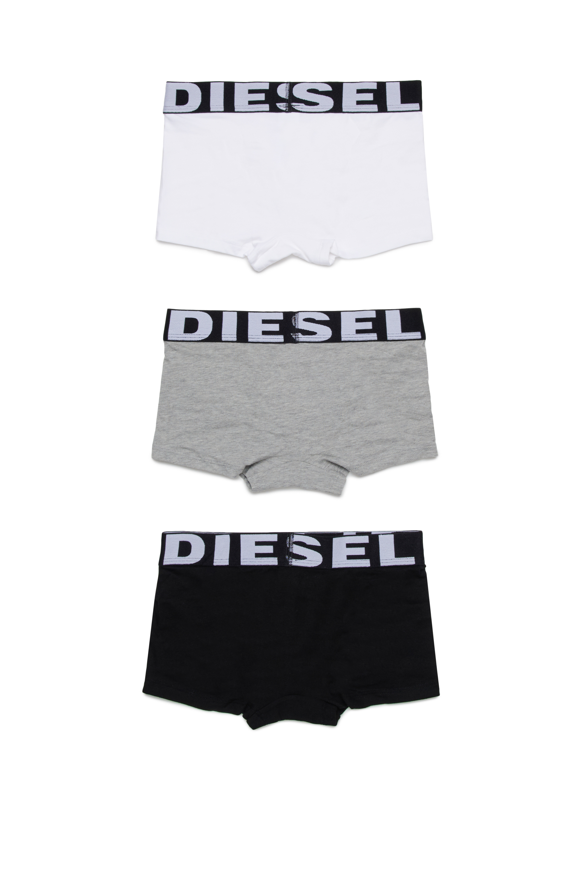 Diesel - UMBX-UPARRYTHREEPACK-DSL, Herren Retropants mit Bund mit großem Logo in Schwarz/Weiss - 2