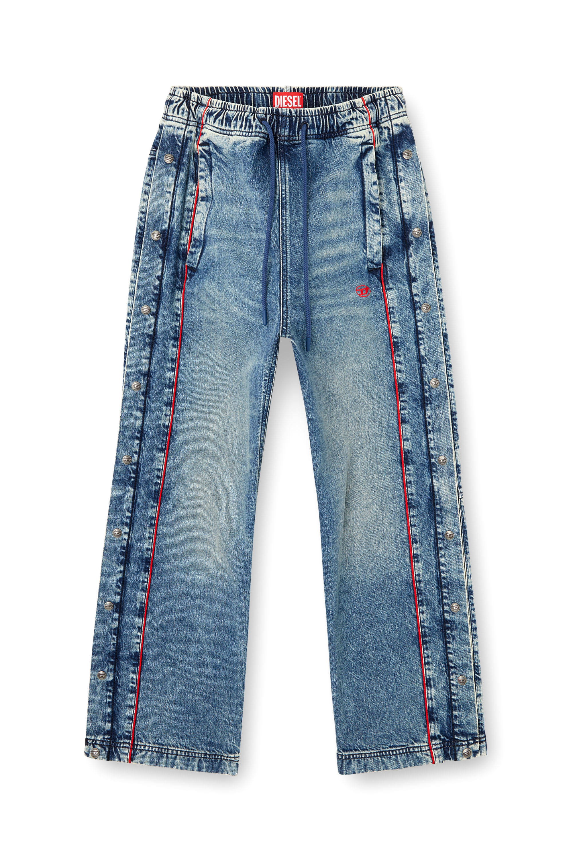 Diesel - Unisex Relaxed Jeans D-Axfor 0ABCP, Mittelblau - 3