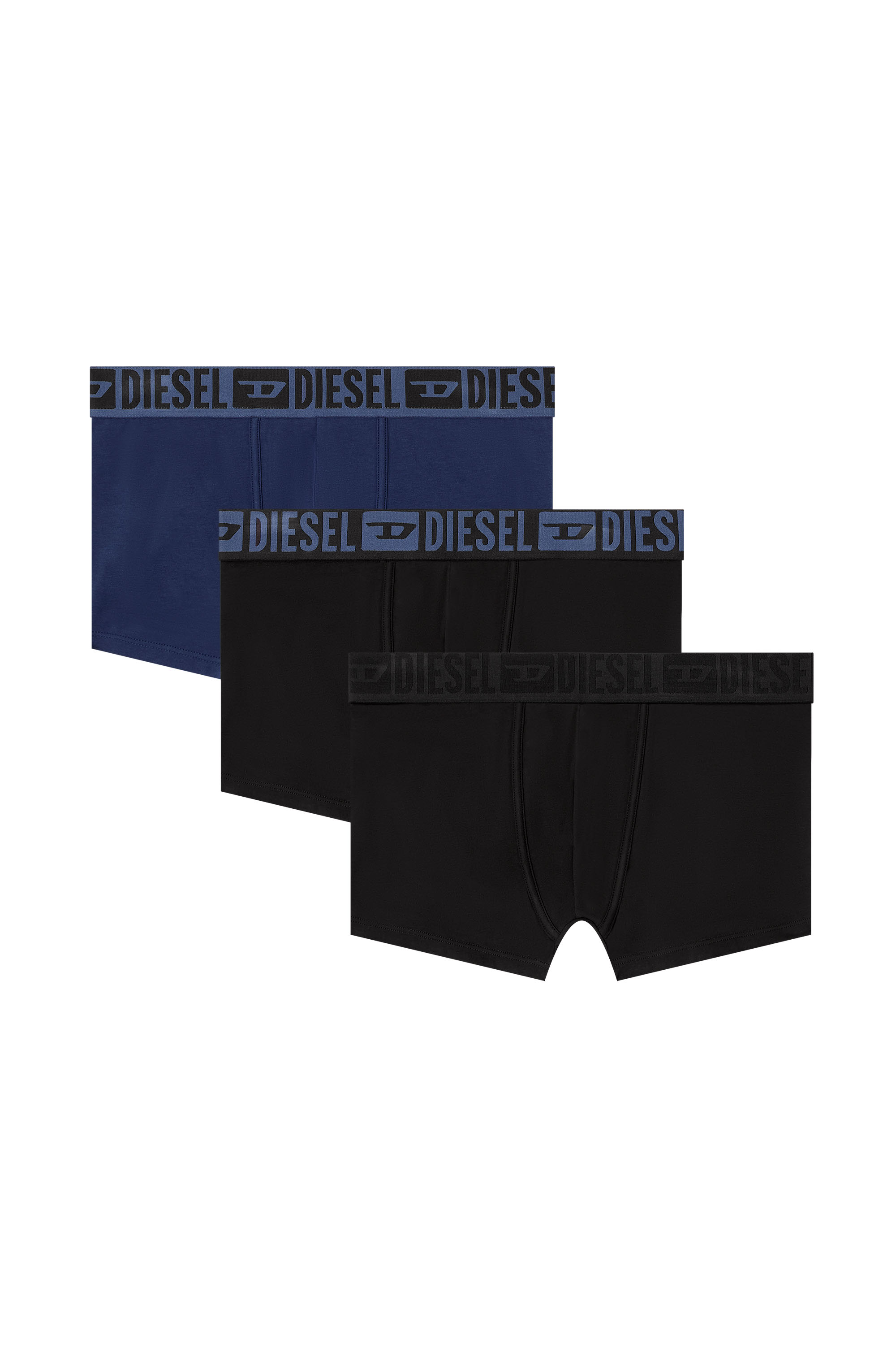 Diesel - MIKE-D-CORE-3PACK, Herren 3er-Pack Boxershorts aus Baumwollstretch mit tonalem Bund in null - 2