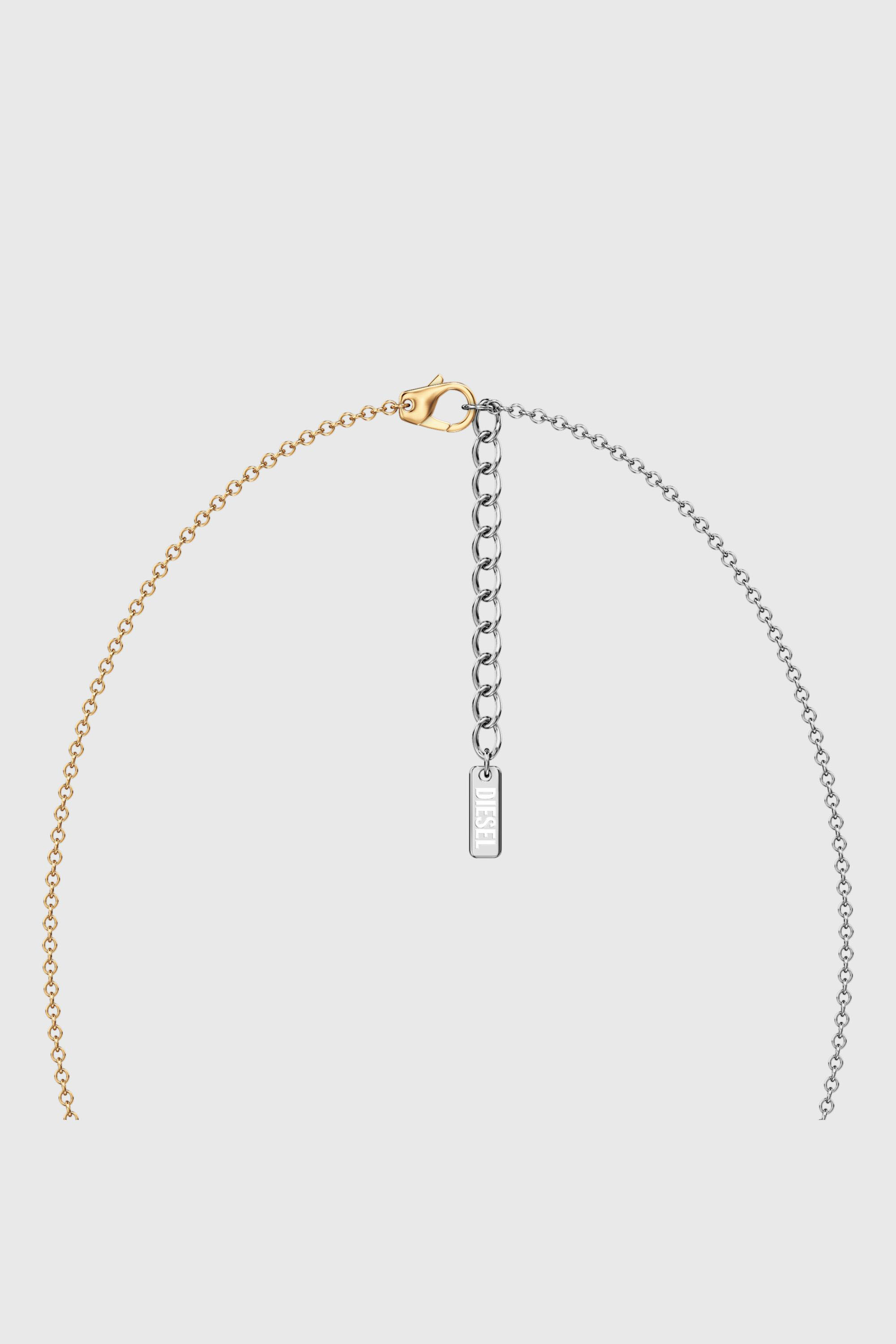 Diesel - DX1687931  JEWELLERY, Unisex Halskette aus Edelstahl in Silber/Gold - 3