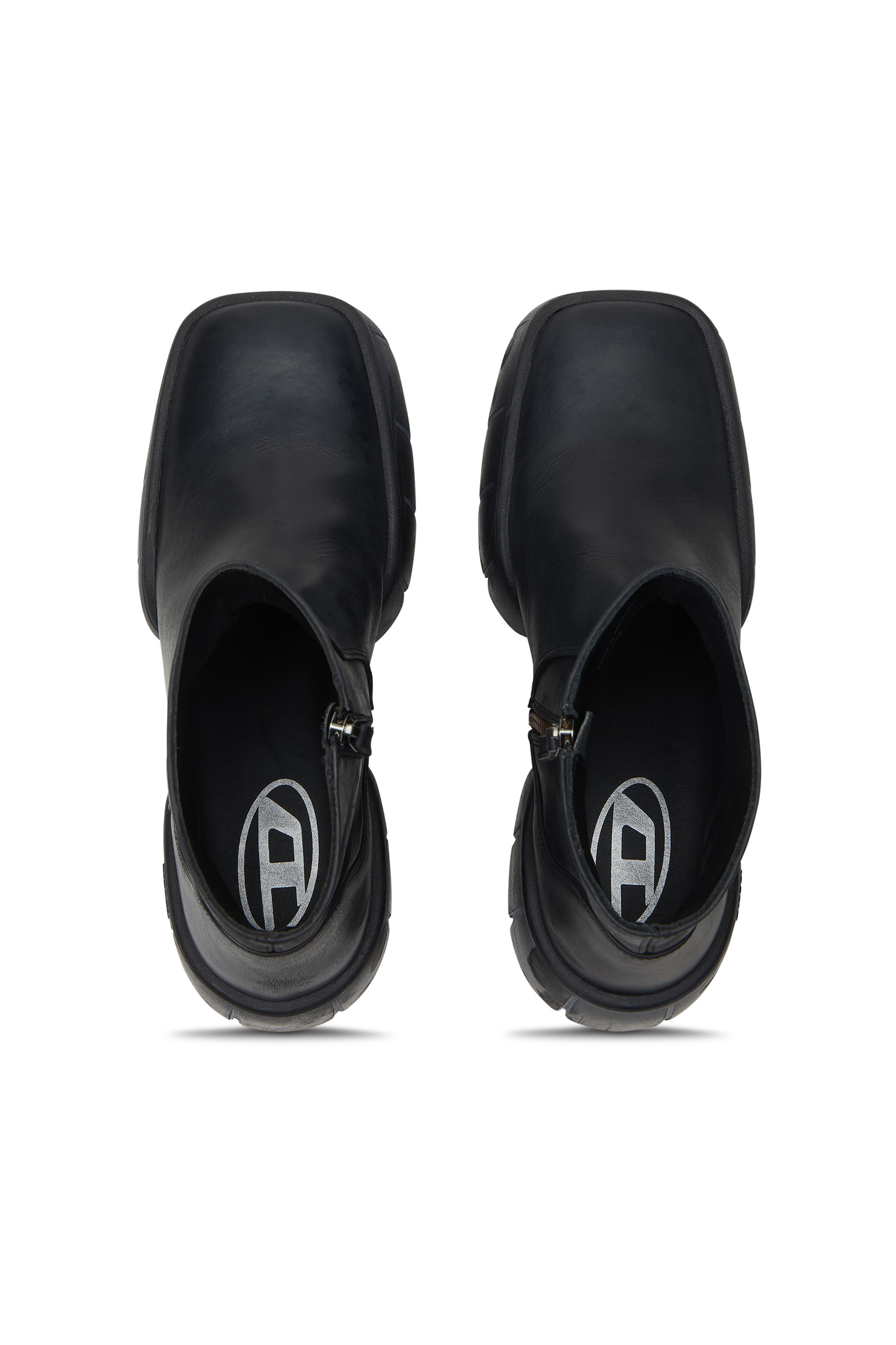 D-TEX BT, Schwarz Diesel - D-TEX BT, Herren Stiefeletten aus Fetteleder mit geteilter Sohle in Schwarz - 4