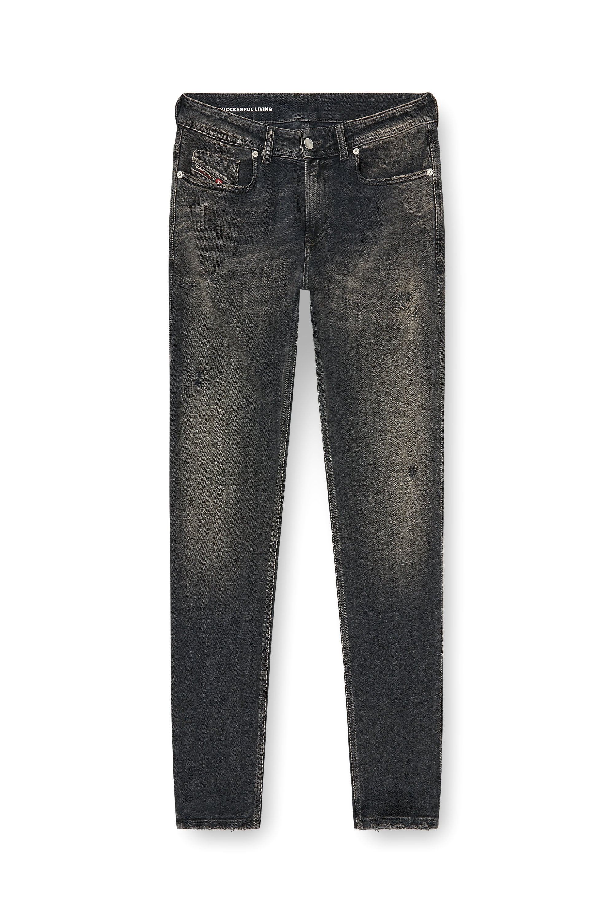 Diesel - Herren Skinny Jeans 1979 Sleenker 09P77, Schwarz/Dunkelgrau - 3