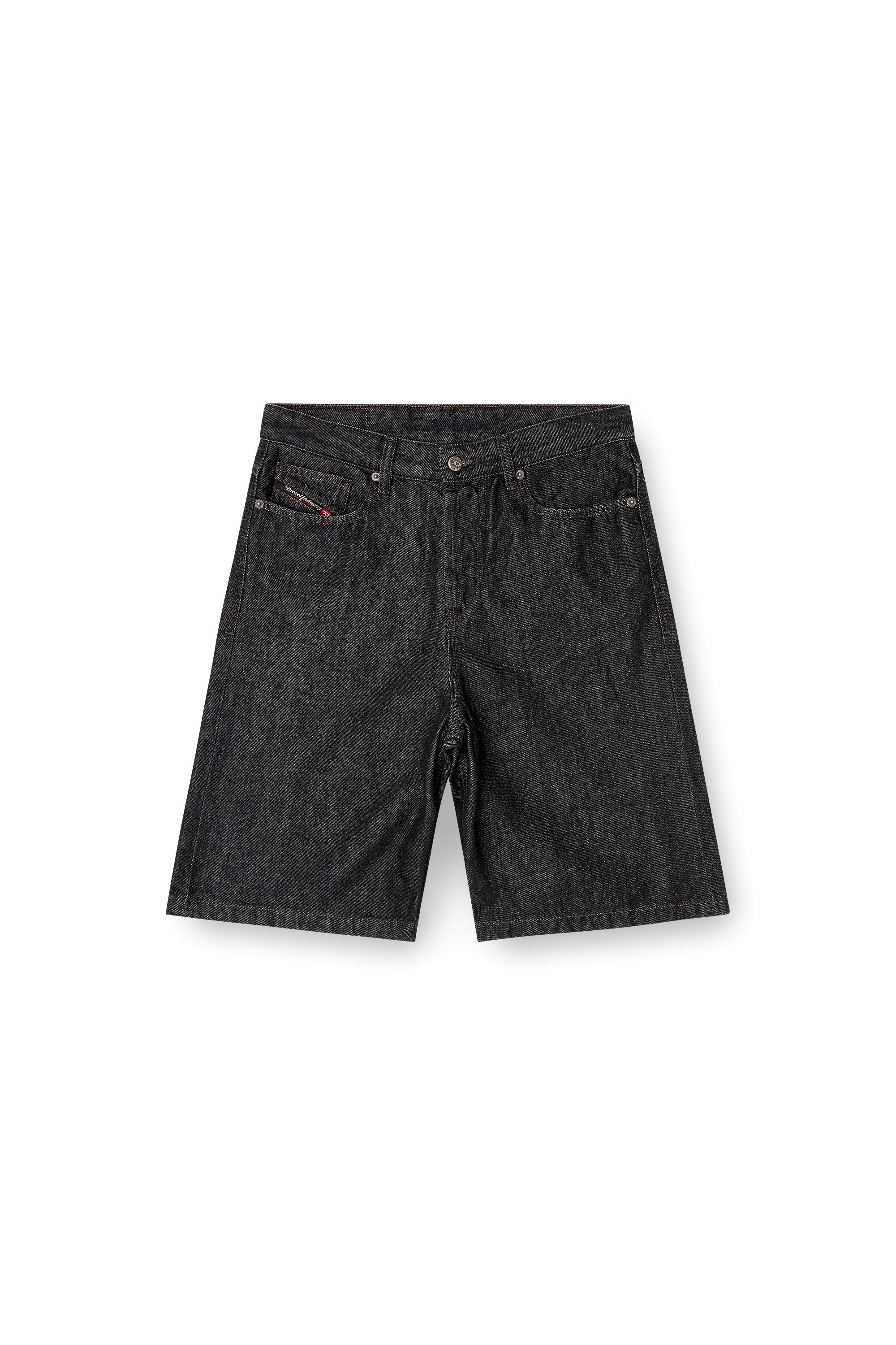 Diesel - DE-SIRE-SHORT, Damen Shorts aus Rinse-Wash-Denim in Schwarz - 3