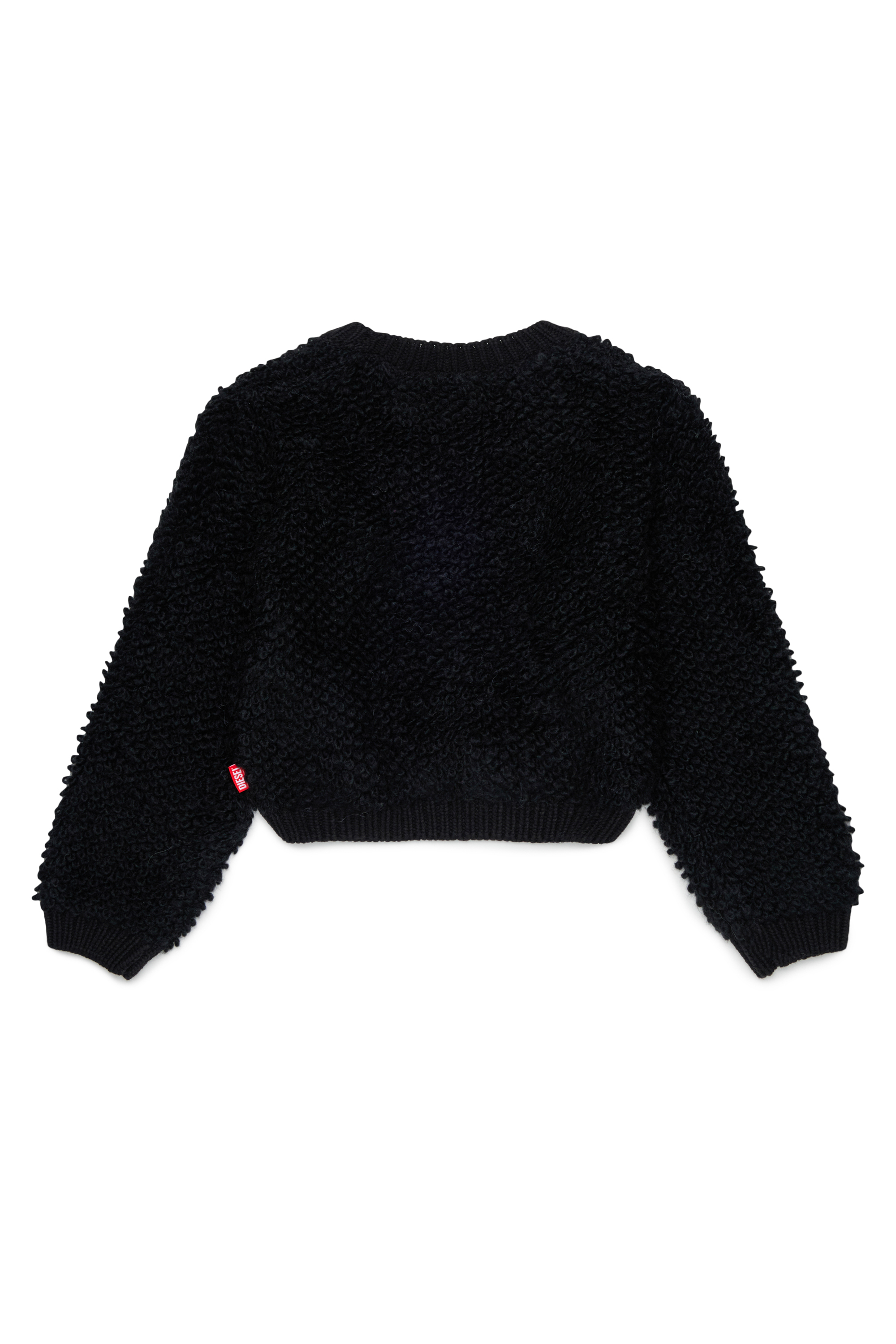 Diesel - KRIM, Damen Zip-Cardigan aus strukturiertem Boucl&eacute;-Strick in Schwarz - 2