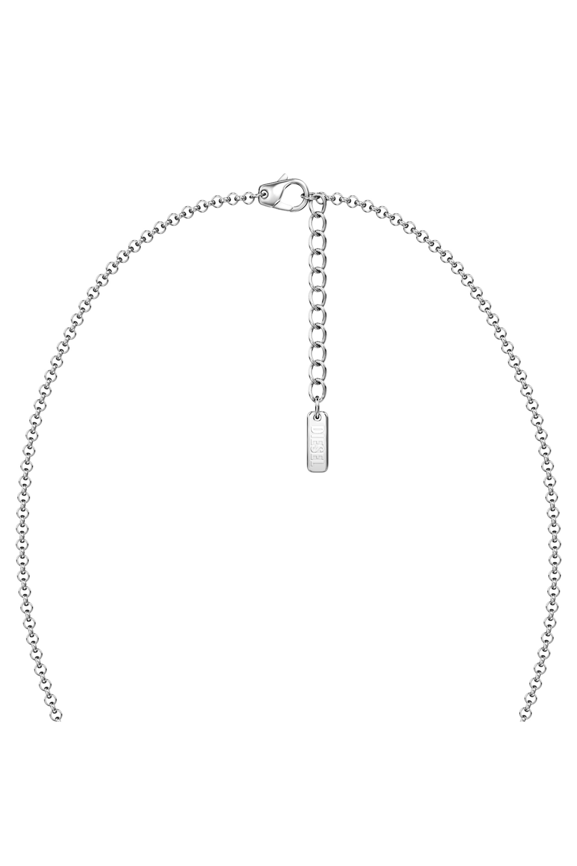 Diesel - DX1727040, Unisex Bandhalskette aus Edelstahl in Silber - 3