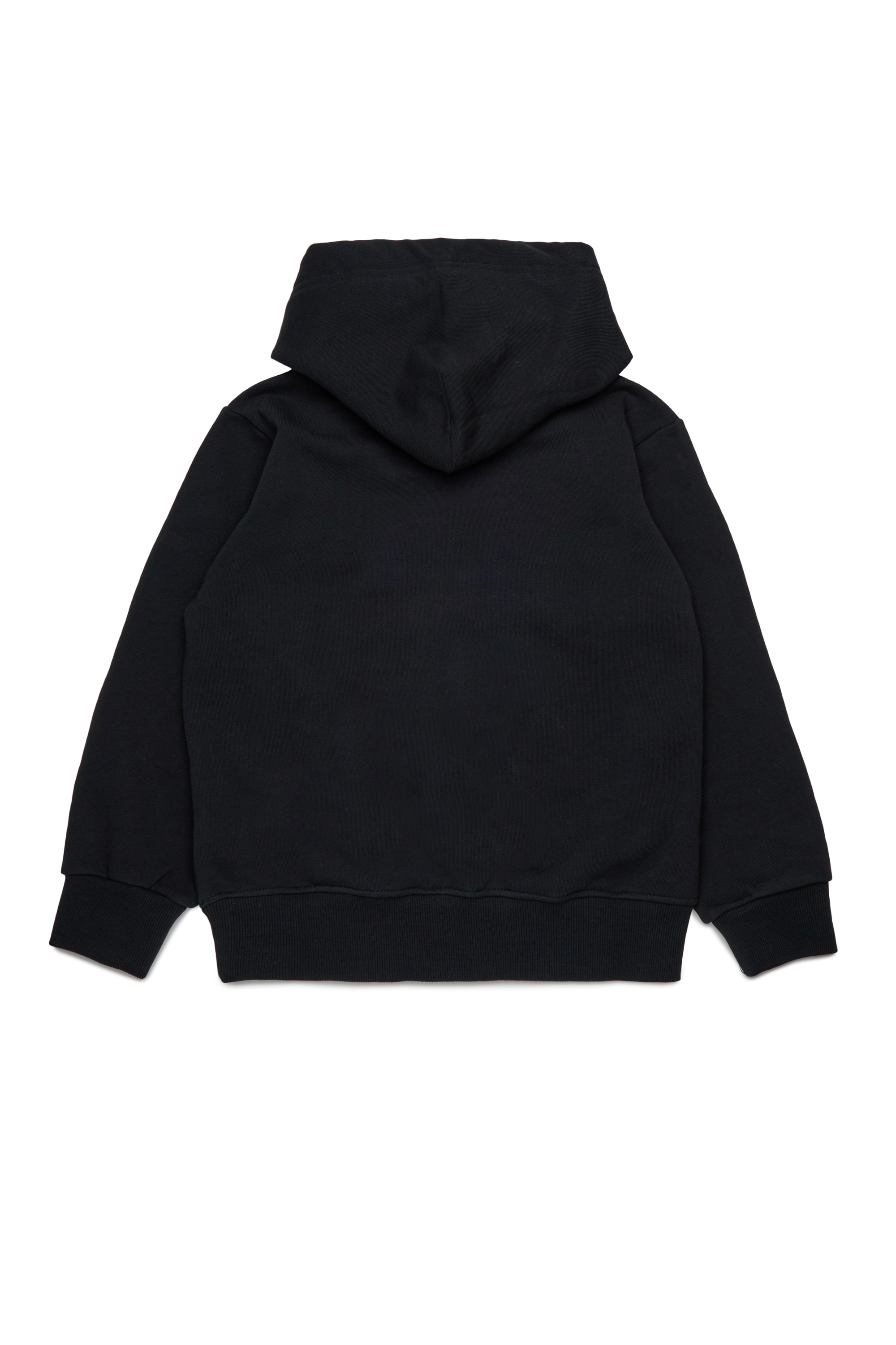 Diesel - SBONNIEHOOD OVER, Herren Baumwoll-Hoodie mit Oval D Logo in Schwarz - 2