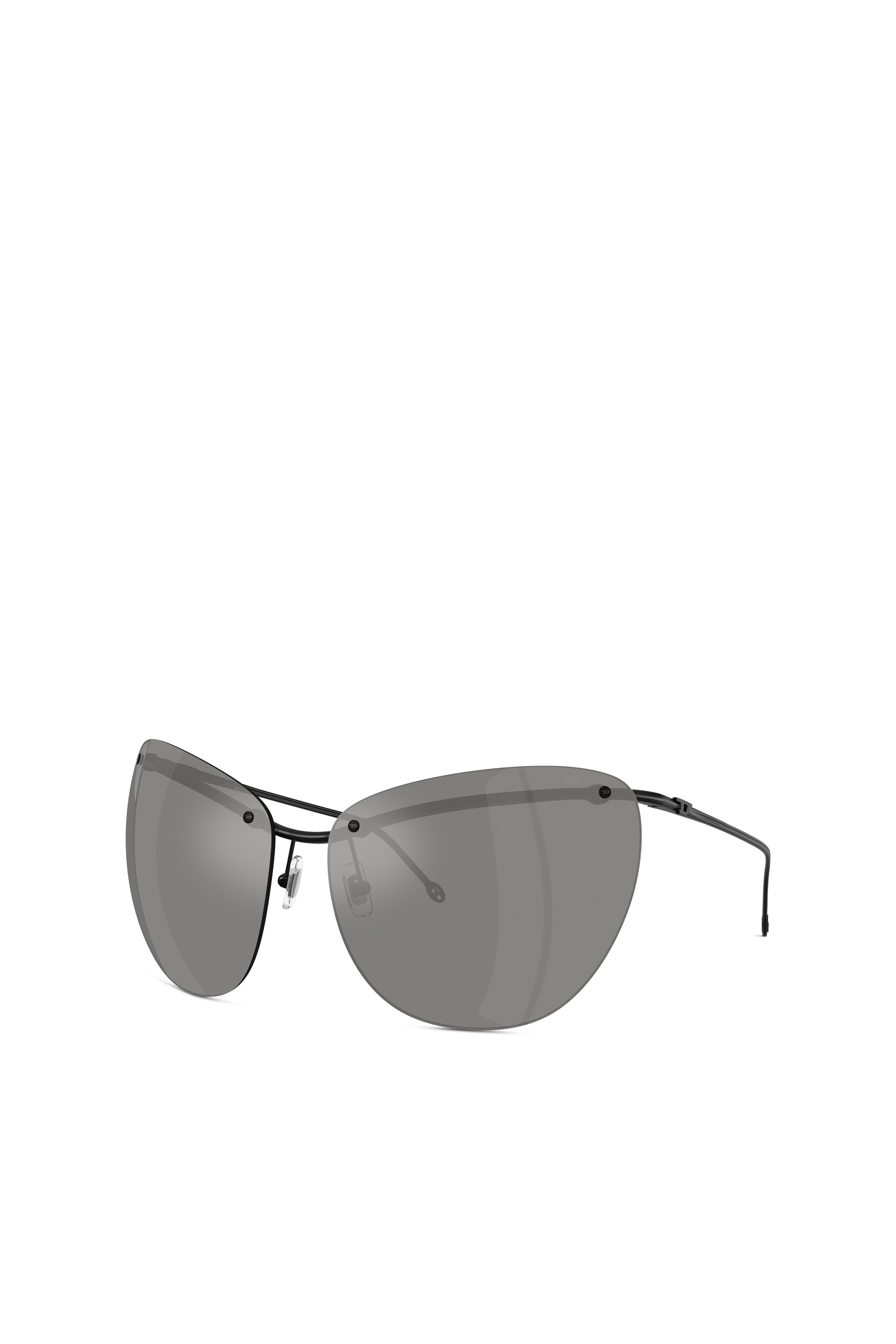 Diesel - 0DL1007, Unisex Sonnenbrille in Wraparound-Form in Grau - 5