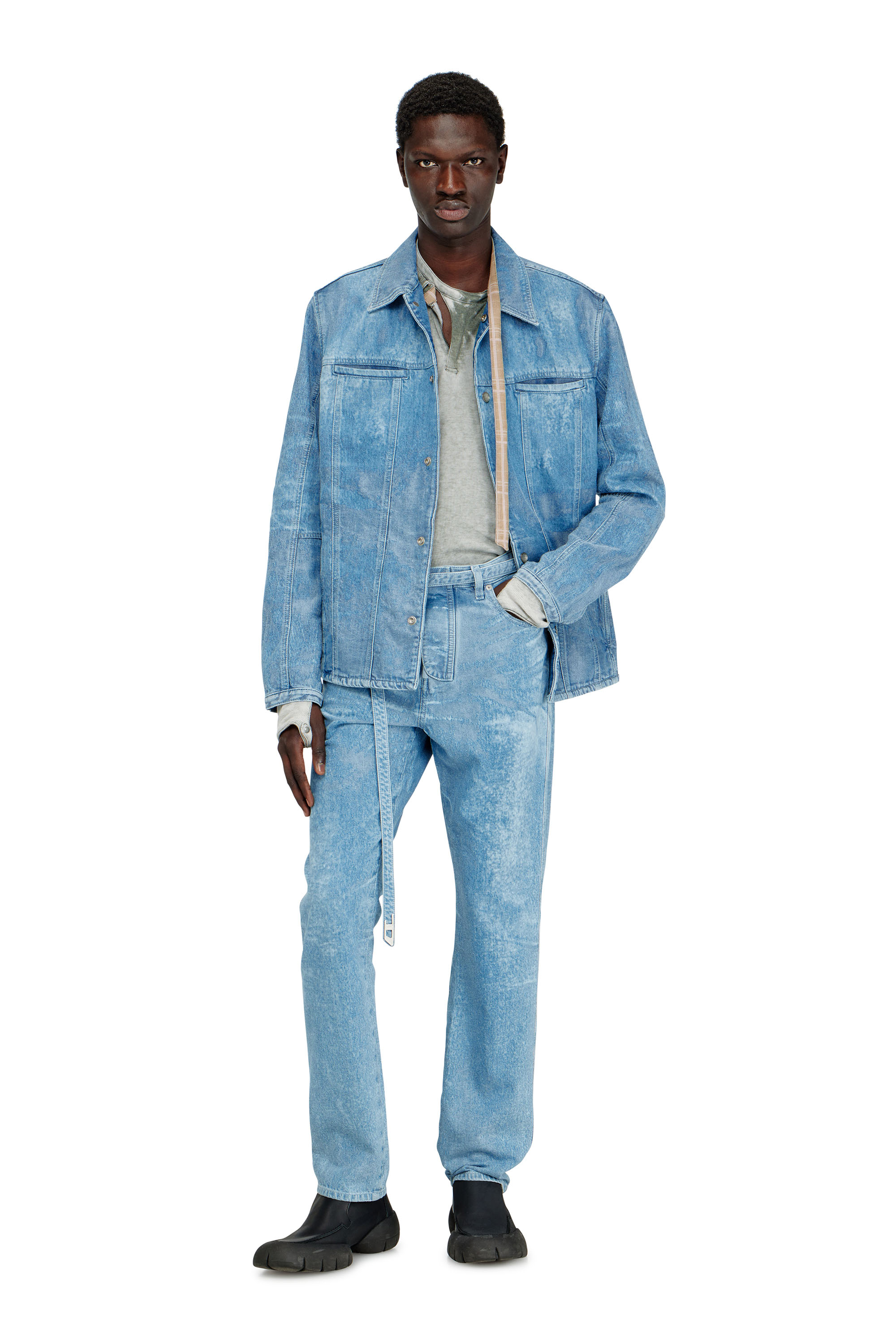 Diesel - Herren Slim Jeans D-JUREN 09P23, Hellblau - 1