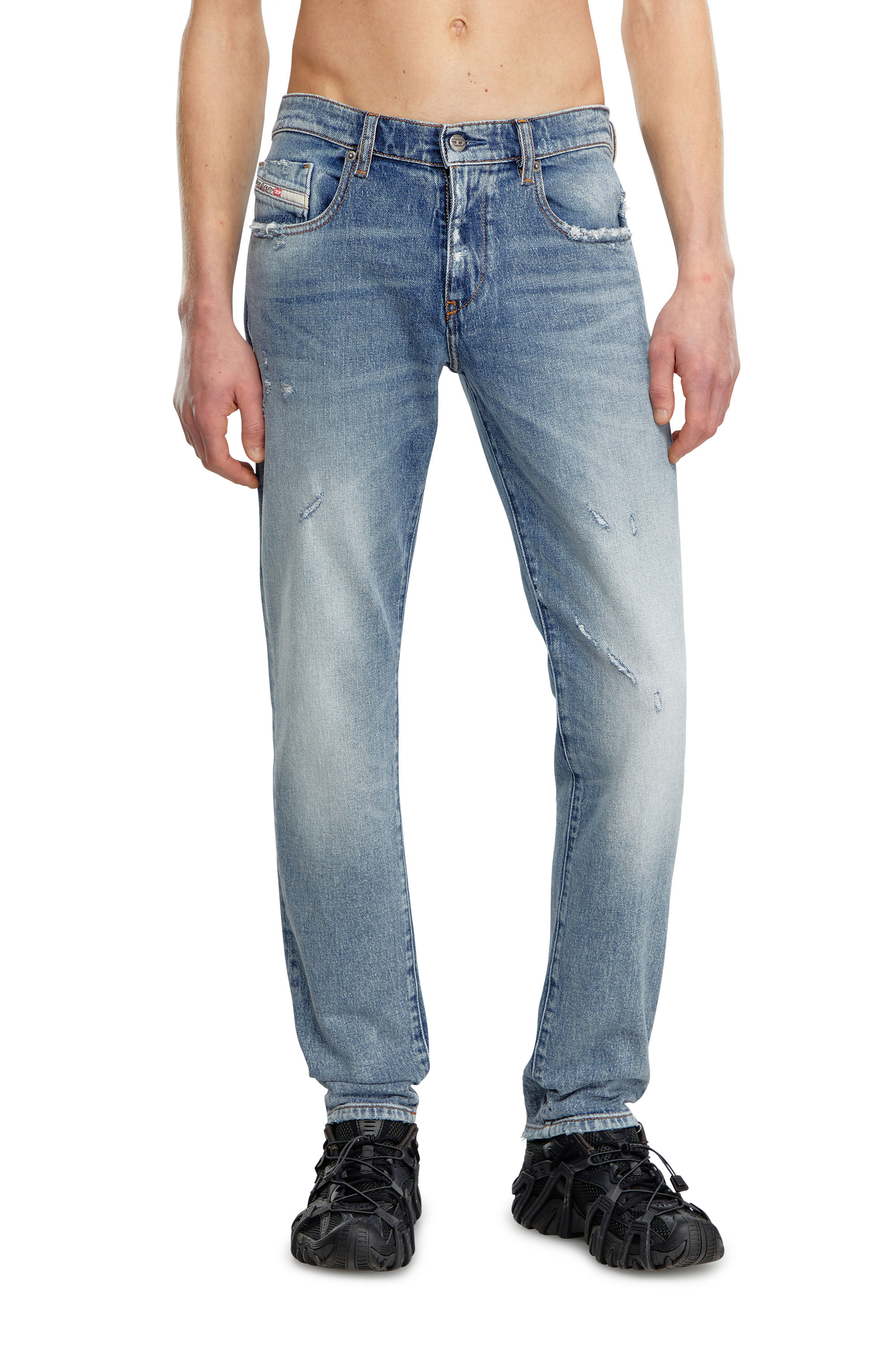 Diesel - Slim Jeans 2019 D-Strukt 09J57, Mittelblau - Image 1
