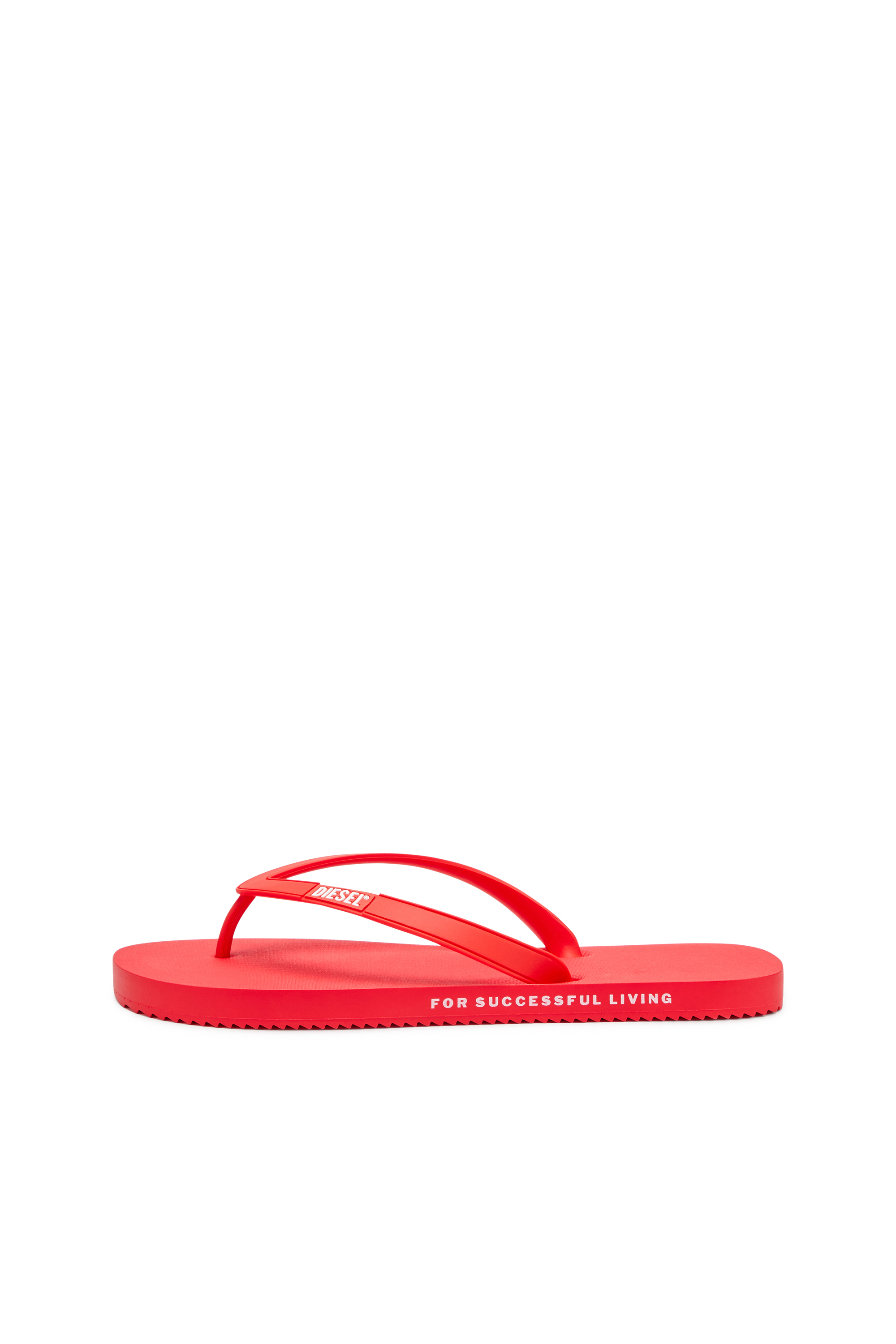 Diesel - SA-RIO W, Damen Sa-Rio-Flip-Flops aus Gummi in Rot - 7