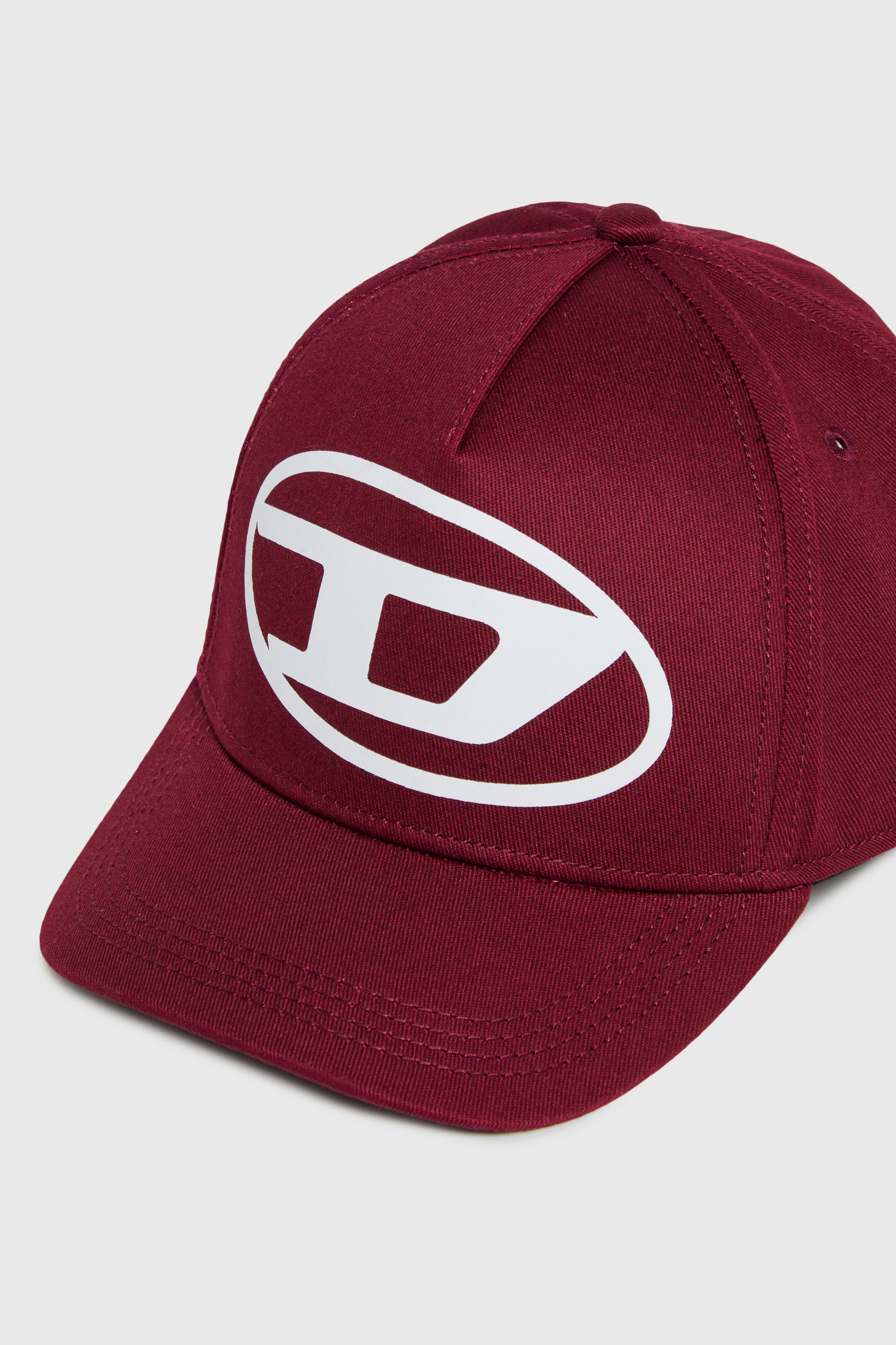 Diesel - FLIMO, Herren Baseballcap mit Oval D Logo-Print in Rot - 3