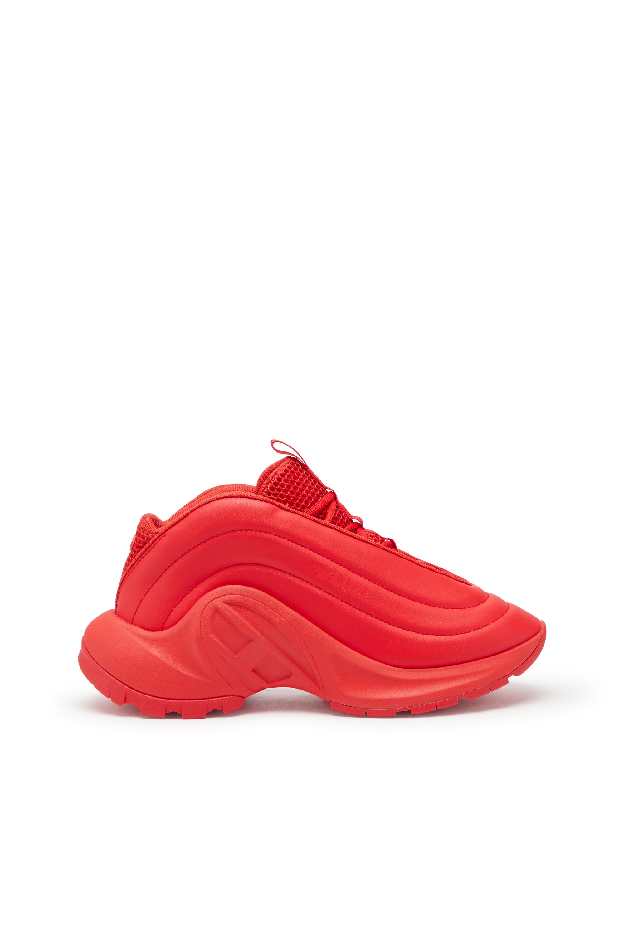 Diesel - S-D-RUNNER X, Unisex S-D-Runner X-Schlupfsneakers mit mattem Oval D-Spann in Rot - 1