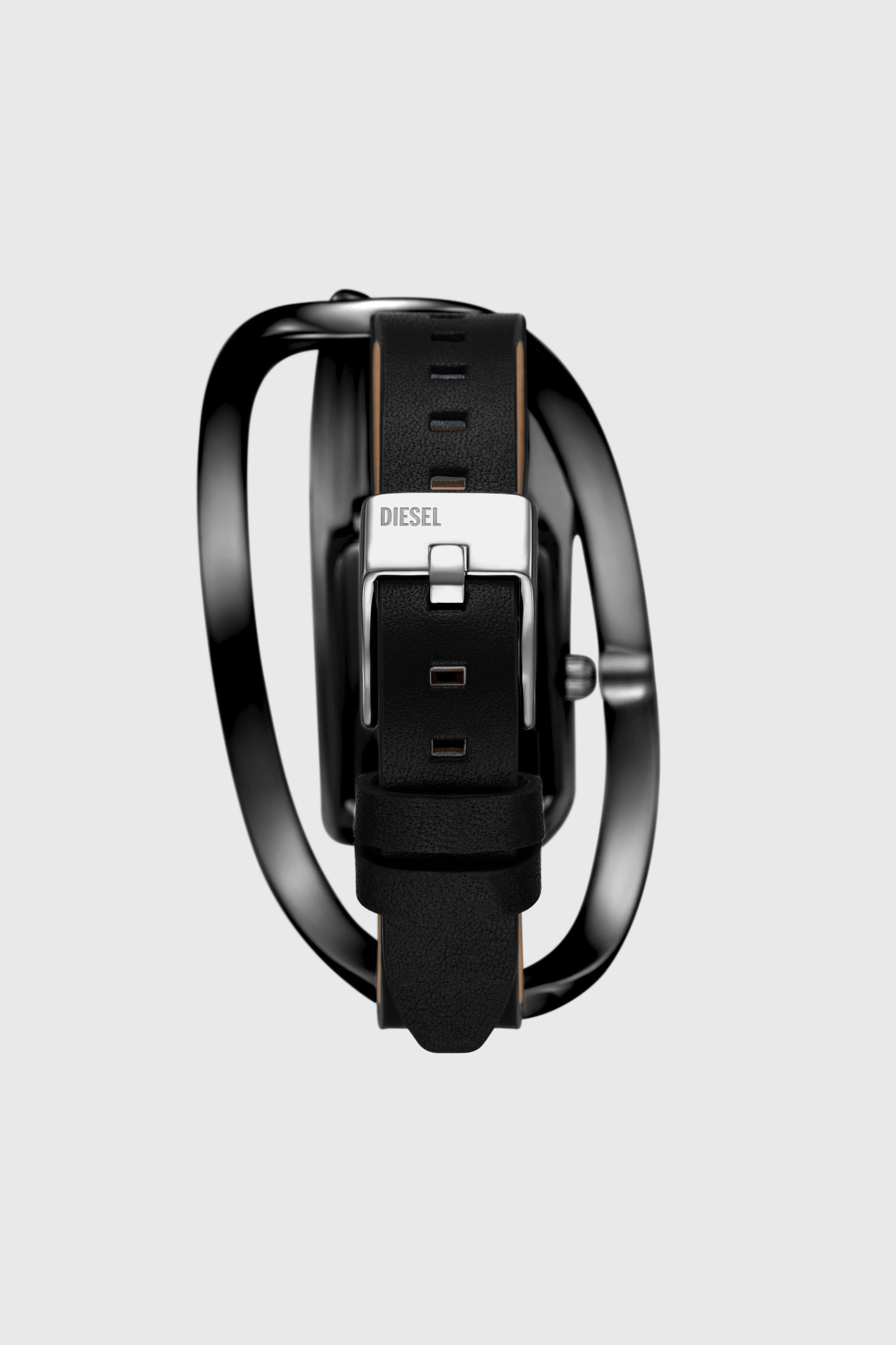 Diesel - DZ5629 WATCH, Damen Wrap-D Schwarze Lederuhr in Schwarz - 2