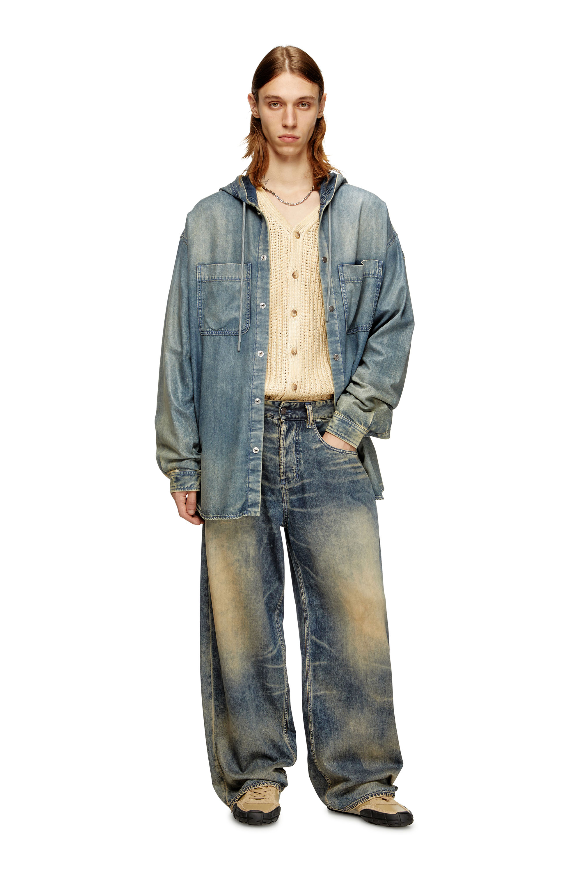 Diesel - Herren Relaxed Jeans 1997 D-Enim-M 0CEBB, Mittelblau - 2