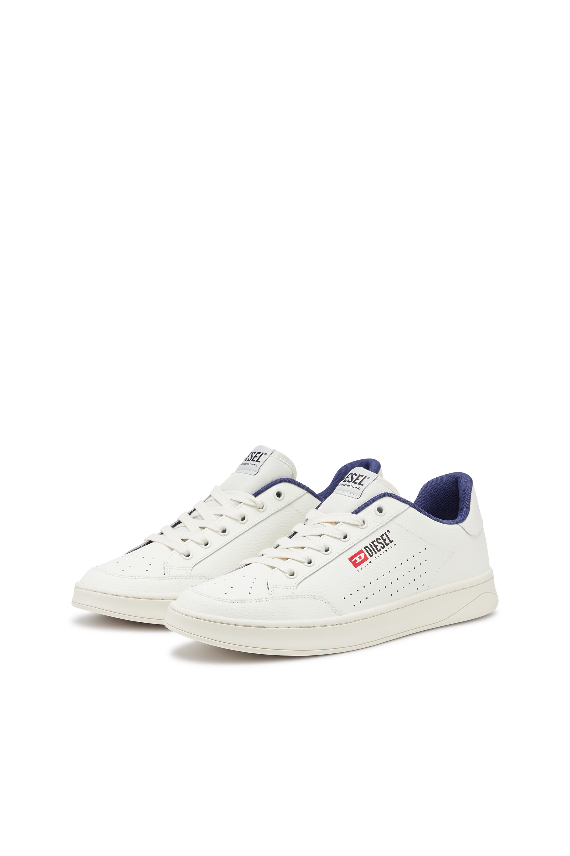 Diesel - S-ATHENE VTG, Man S-Athene-Retro sneakers in perforated leather in Multicolor - Image 8
