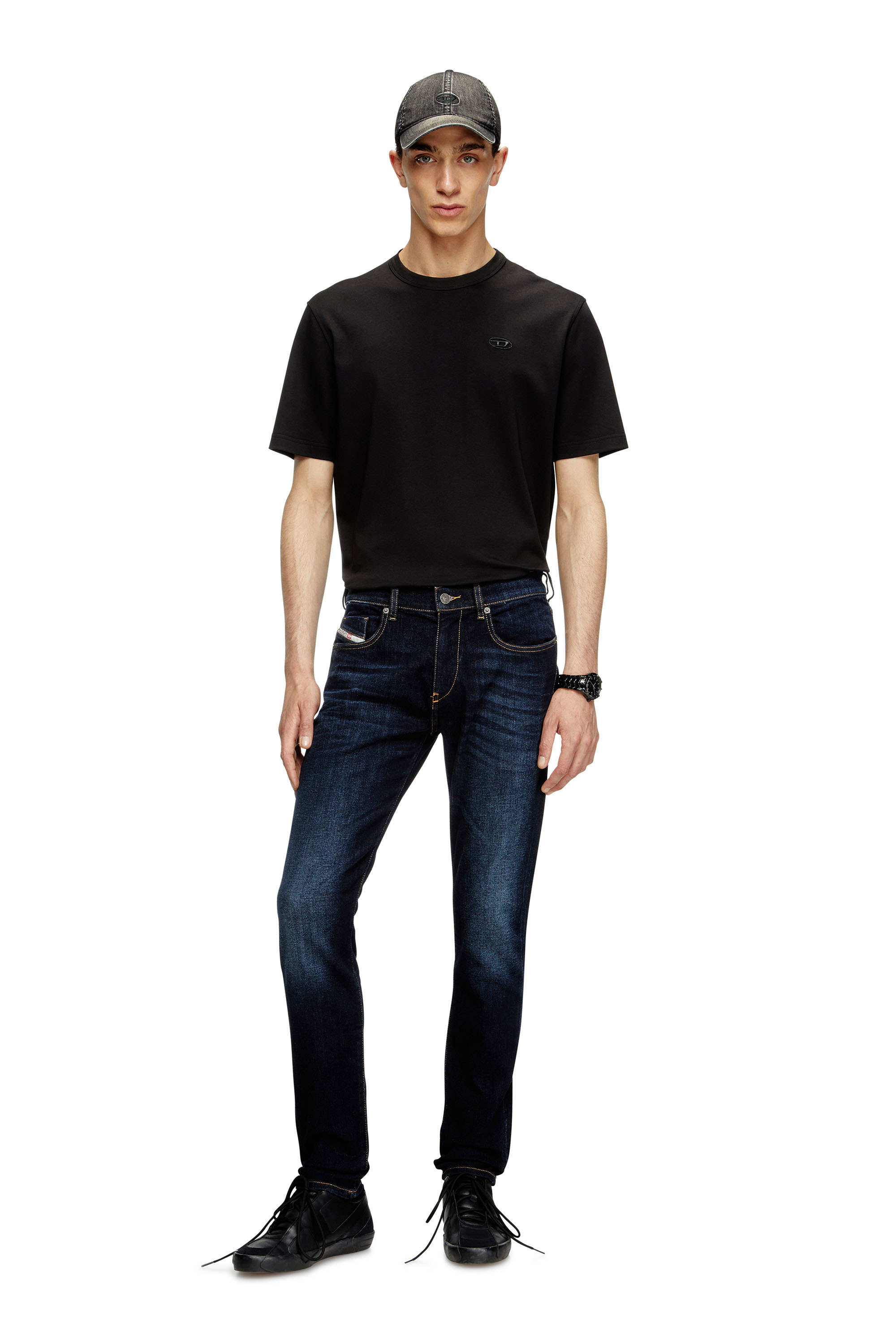 Slim Jeans 2019 D-Strukt 009ZS, Dunkelblau Diesel - Herren Slim Jeans 2019 D-Strukt 009ZS, Dunkelblau - 1