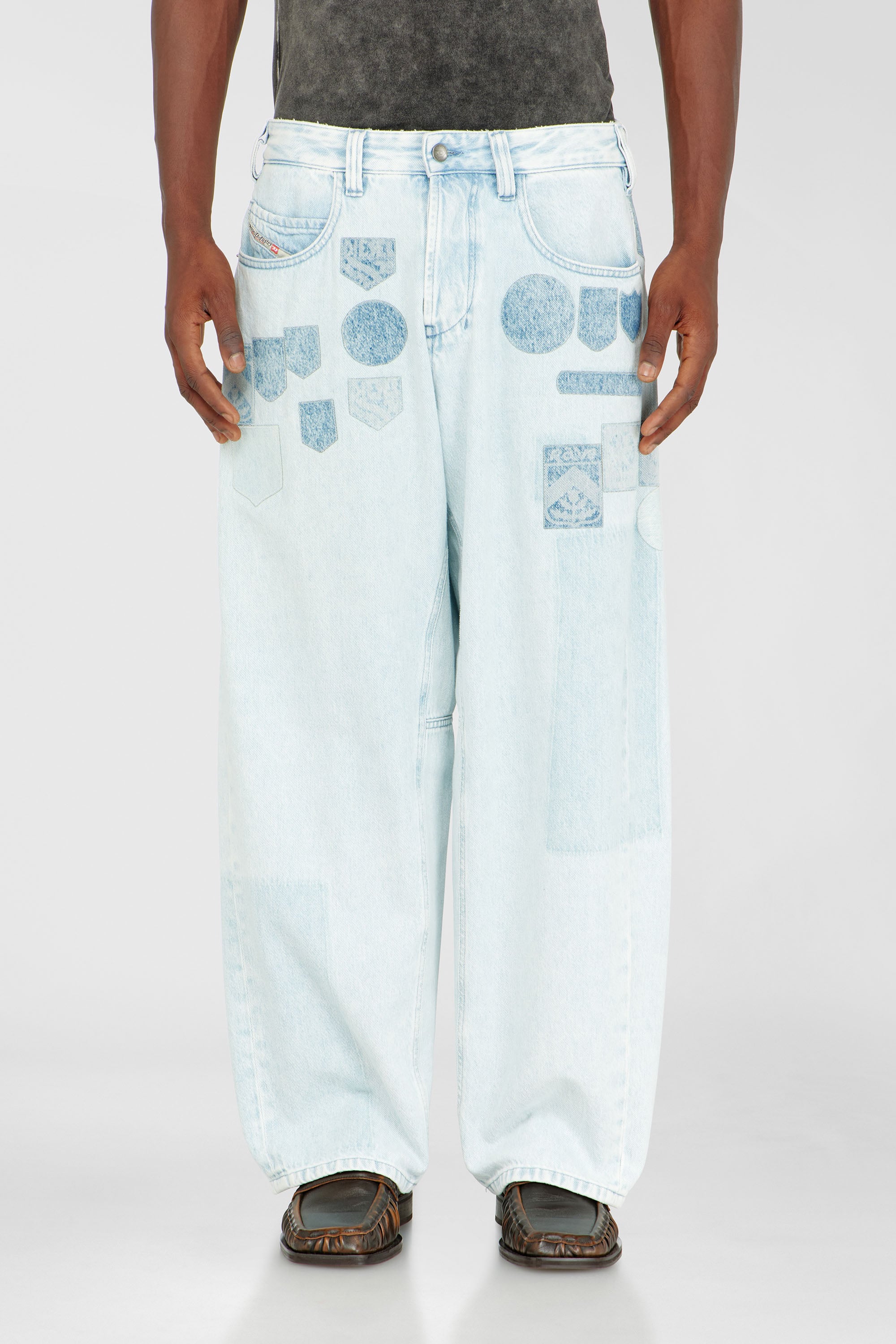 Diesel - Unisex Relaxed Jeans 1997 D-Enim-M 0IFBQ, Hellblau - 1