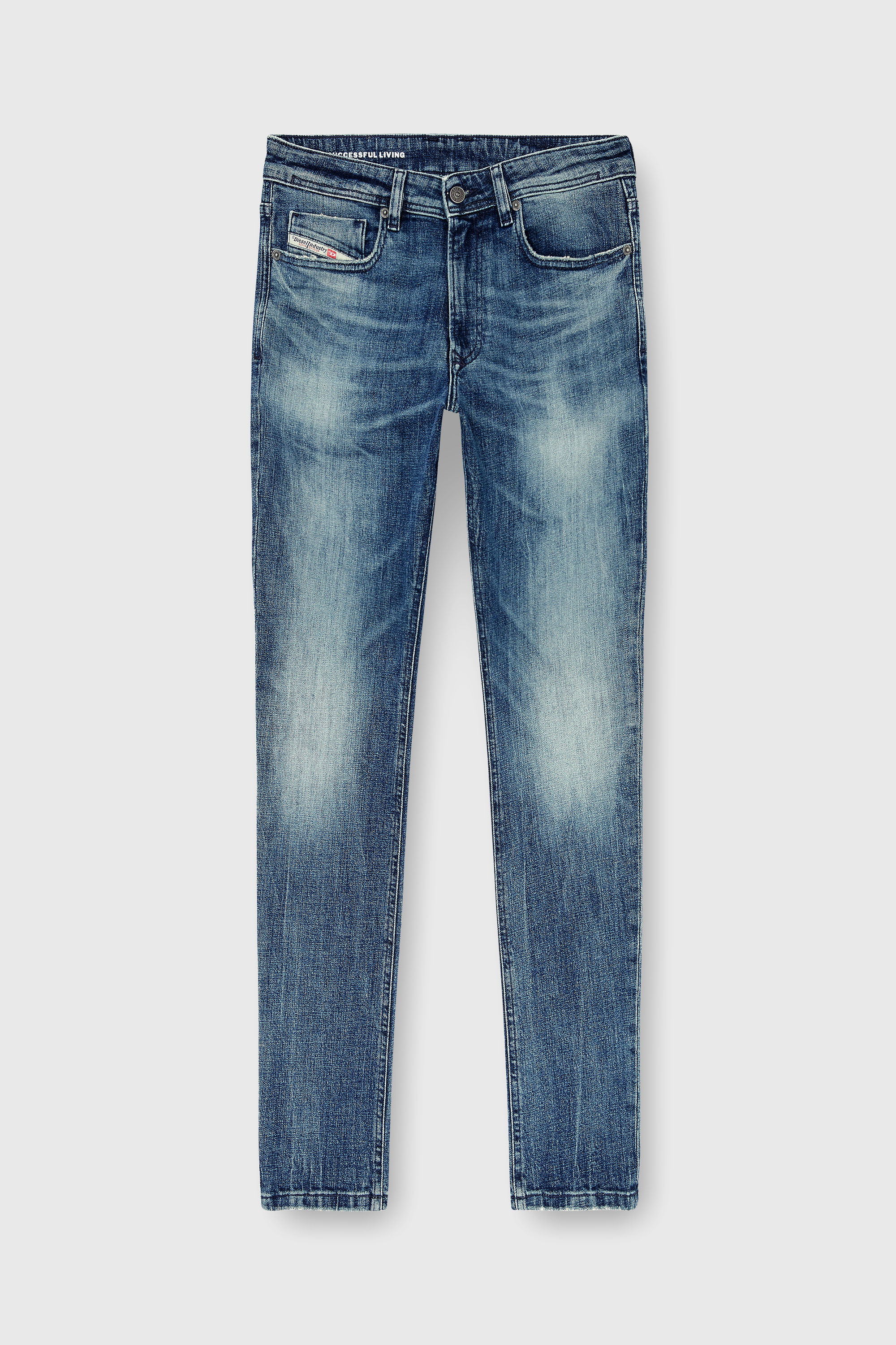 Diesel - Herren Skinny Jeans 1979 Sleenker 0KBBE, Mittelblau - 2