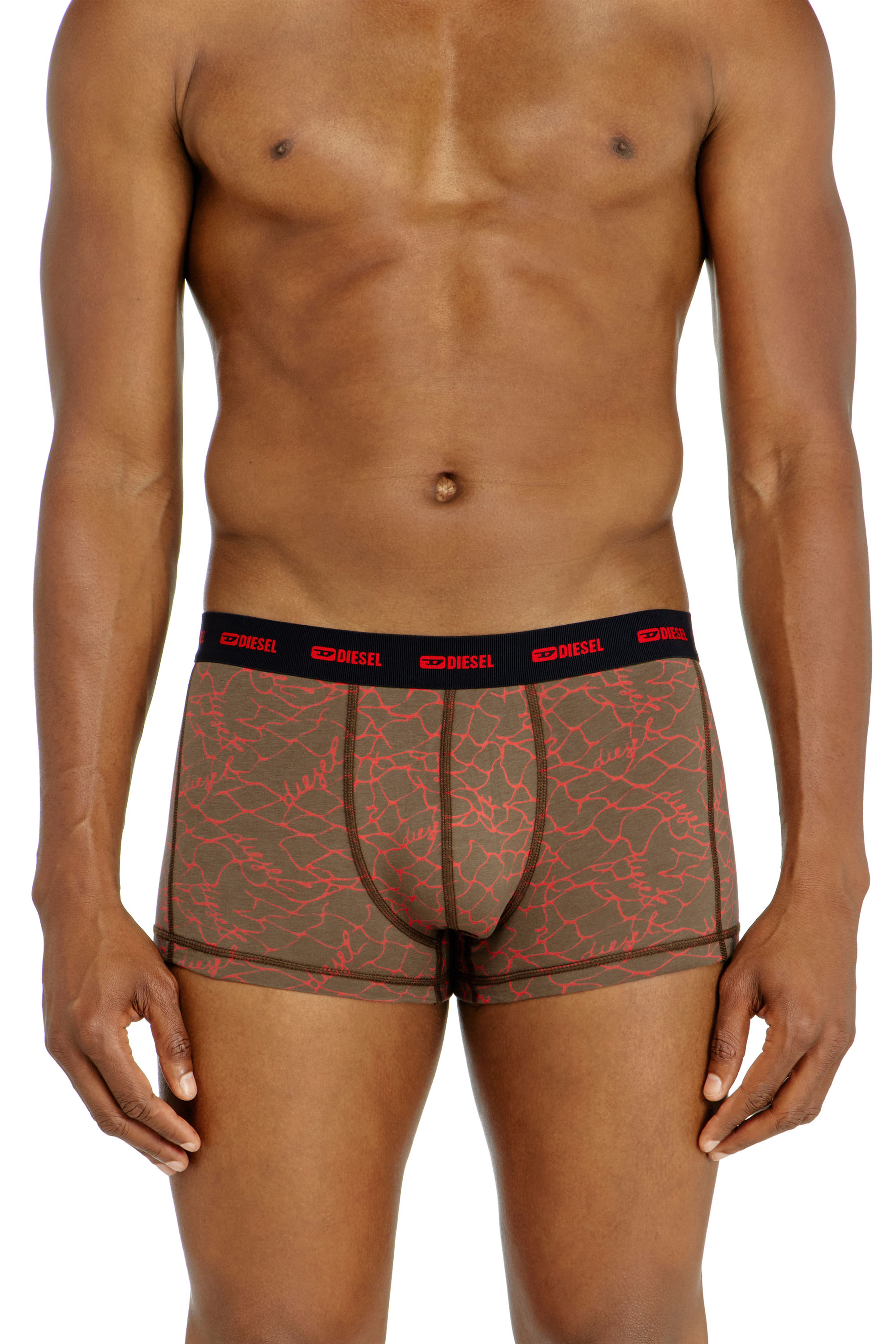 Diesel - DAMIEN-UTLT-3PACK, Herren Dreierpack Trunks mit grafischem Motiv in Bunt - 1