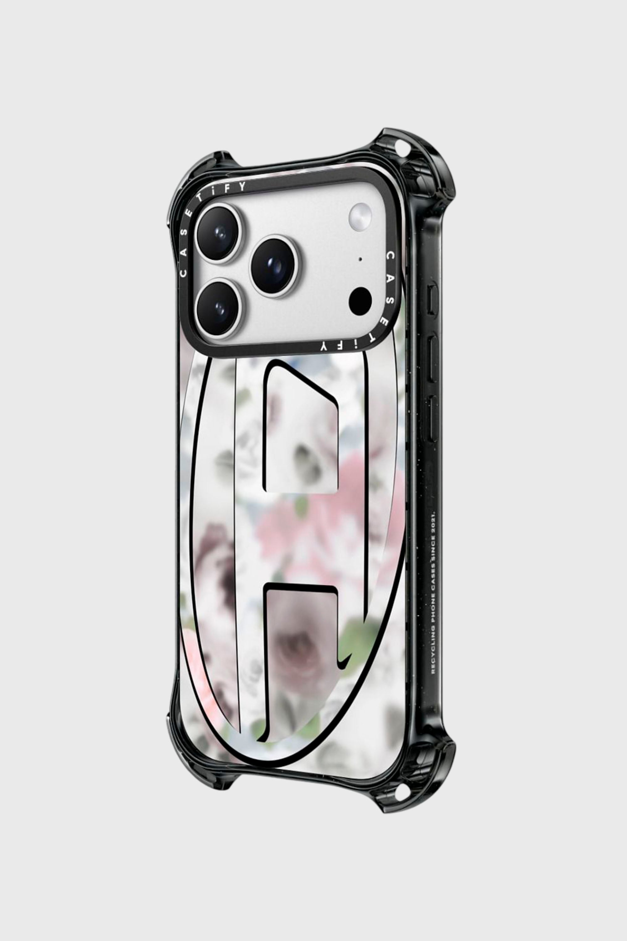 Diesel - 60586 MOULDED CASE, Unisex H&uuml;lle Oval D bounce f&uuml;r iPhone 17 Pro in Schwarz/Rosa - 2