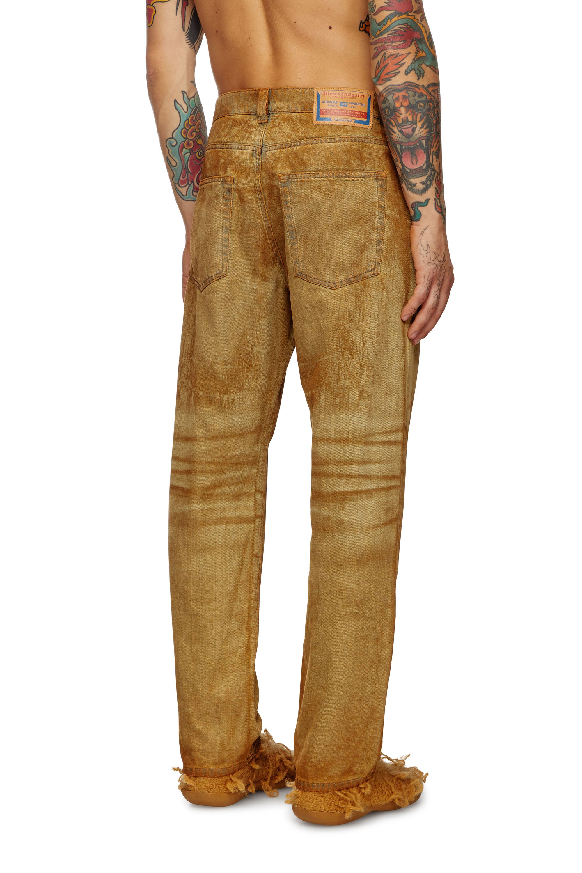 Diesel - Man Straight Jeans 2010 D-Macs 0AJET, Light Brown - Image 3