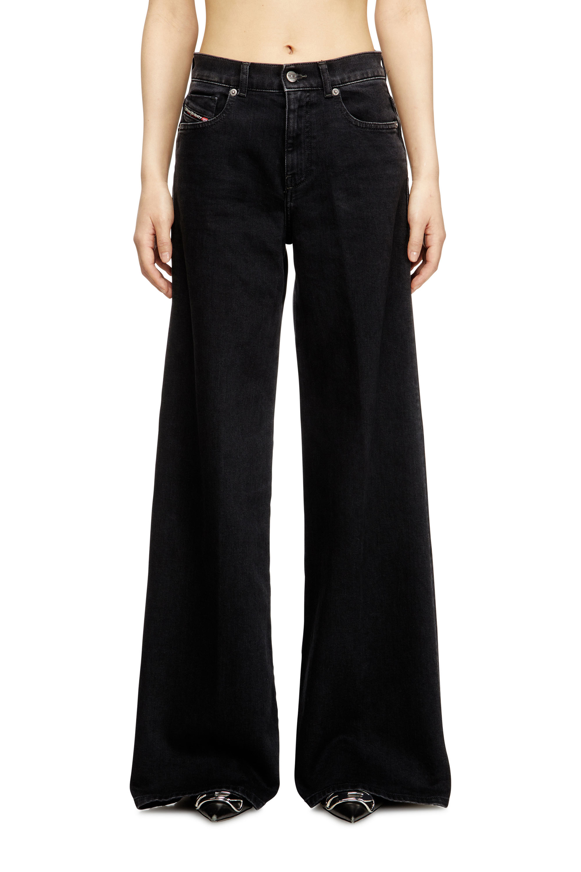 Diesel - Damen Flare Jeans 1978 D-Akemi 09N89, Schwarz/Dunkelgrau - 1