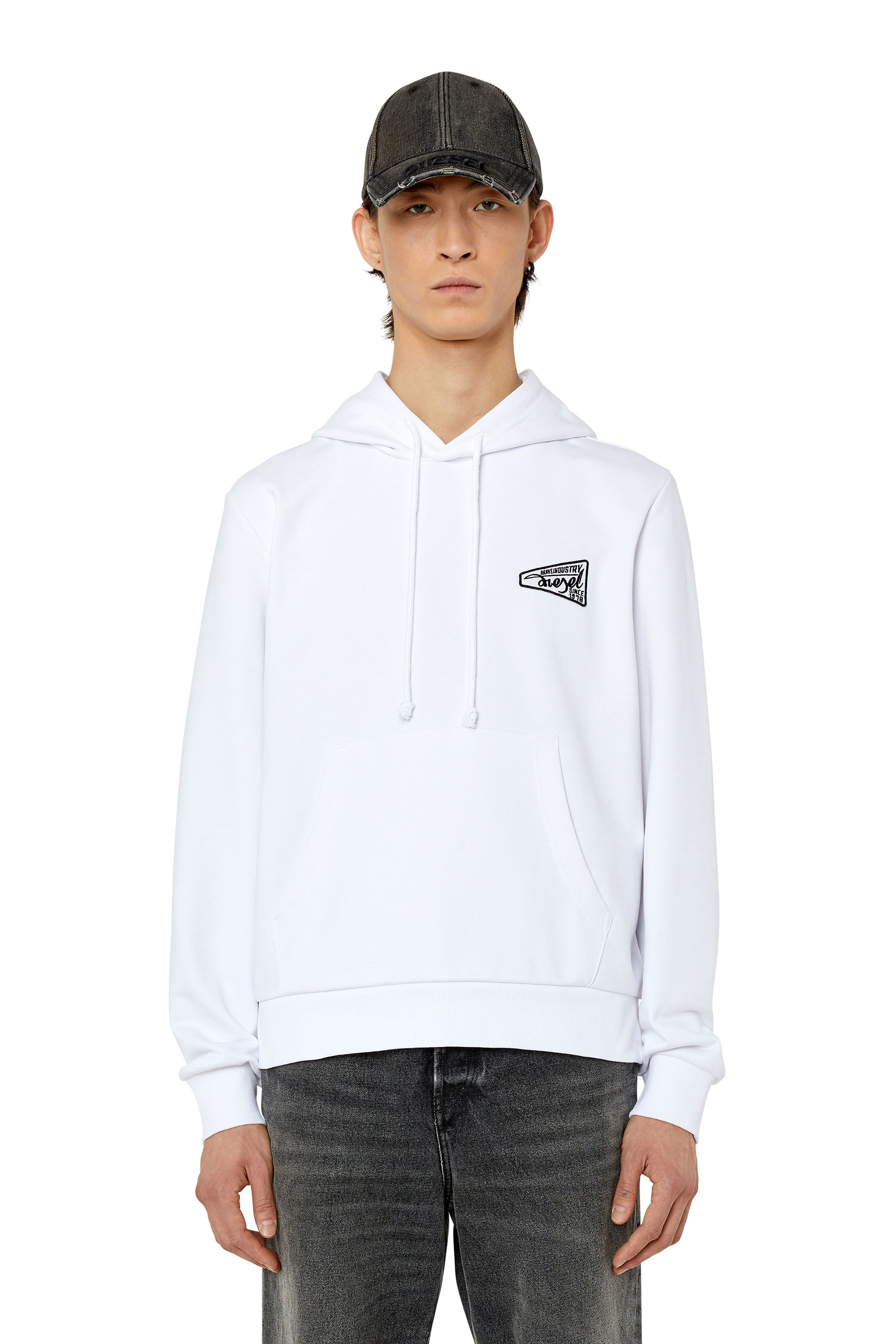 Diesel - S-GINN-HOOD-K31, Weiß - Image 1