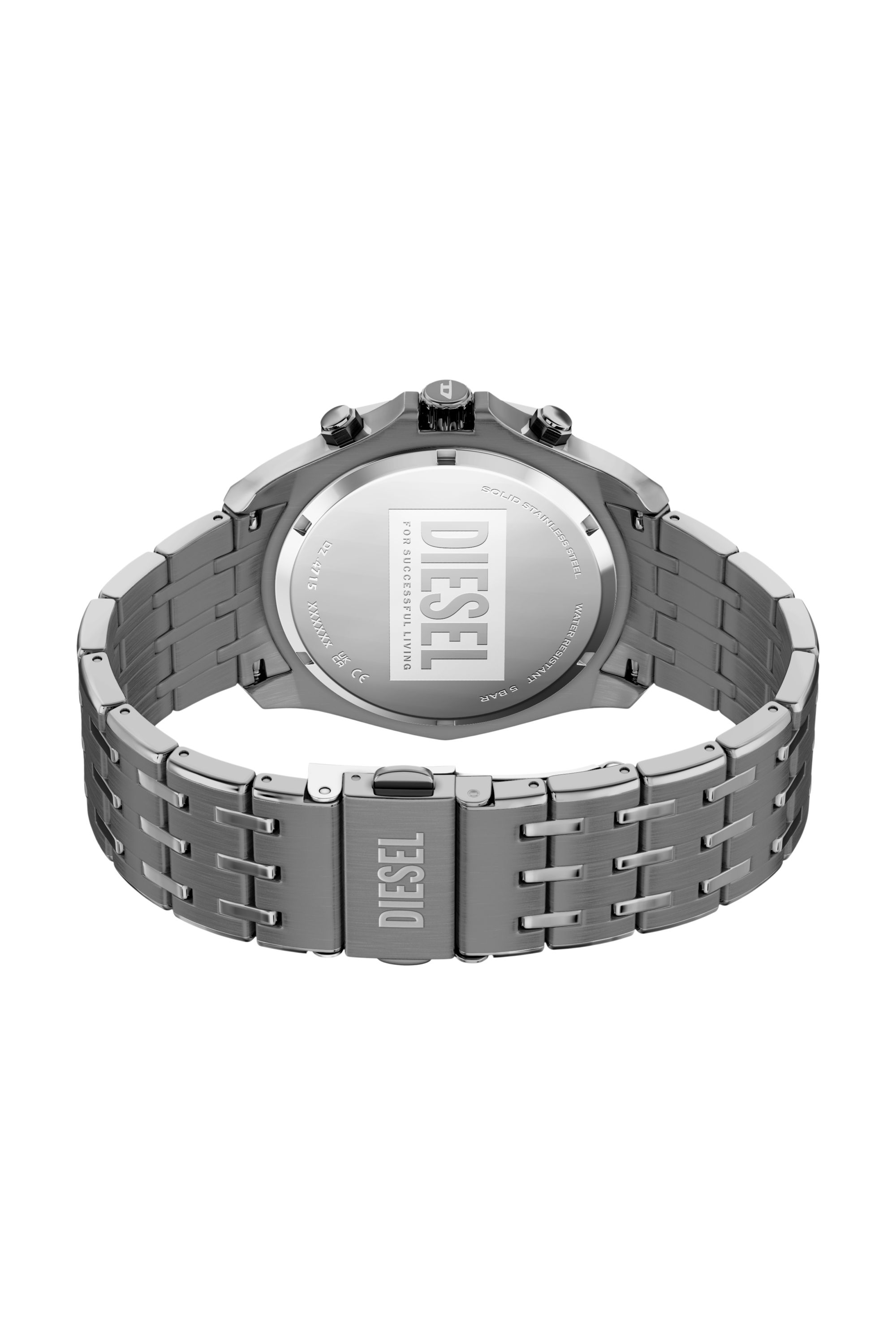 Diesel - DZ4715 WATCH, Herren Stinger Uhr aus Edelstahl in Gunmetal-Optik in Dunkelgrau - 4
