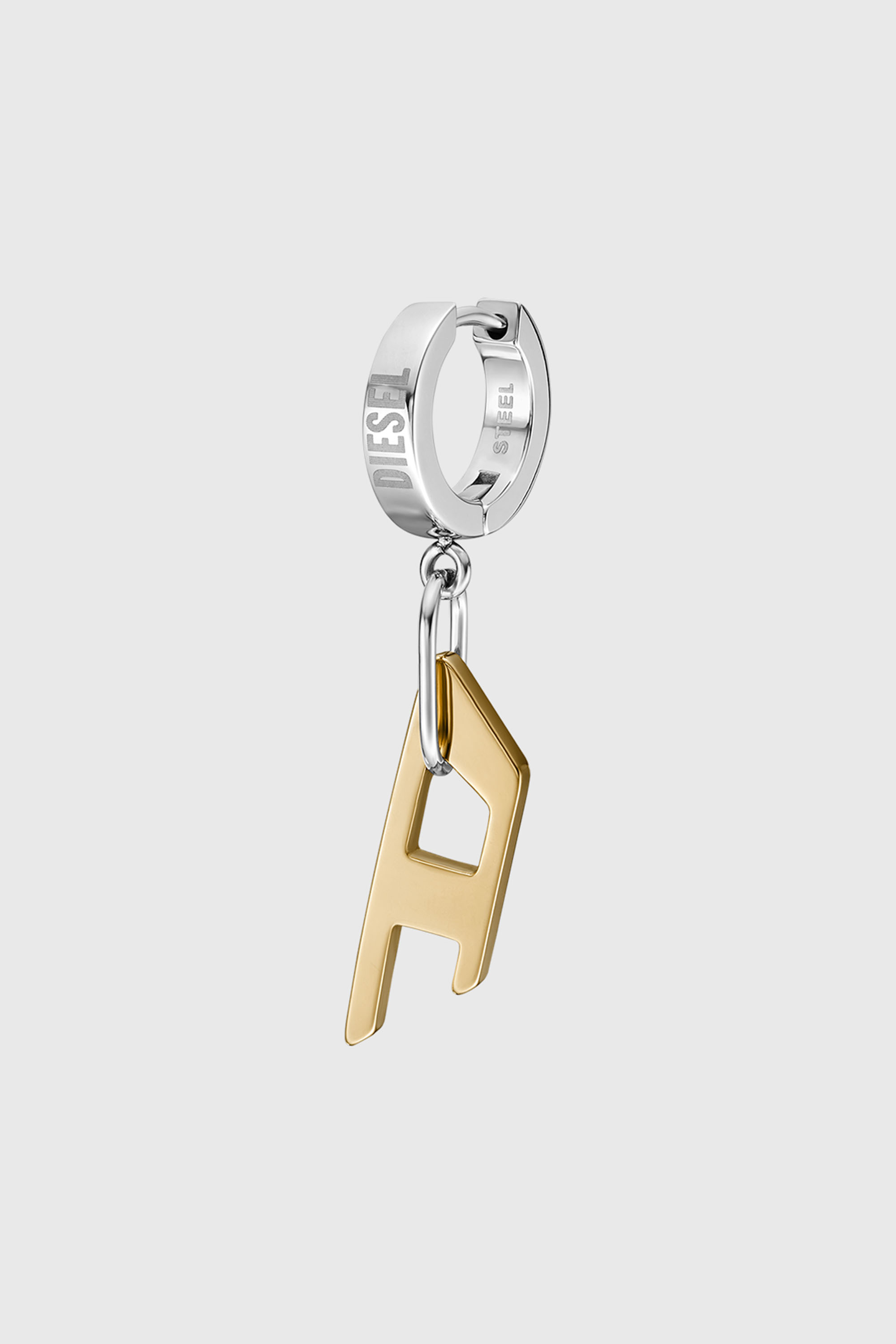 Diesel - DX1419, Unisex Zweifarbiger Edelstahl-Ohrring in Gold - 1