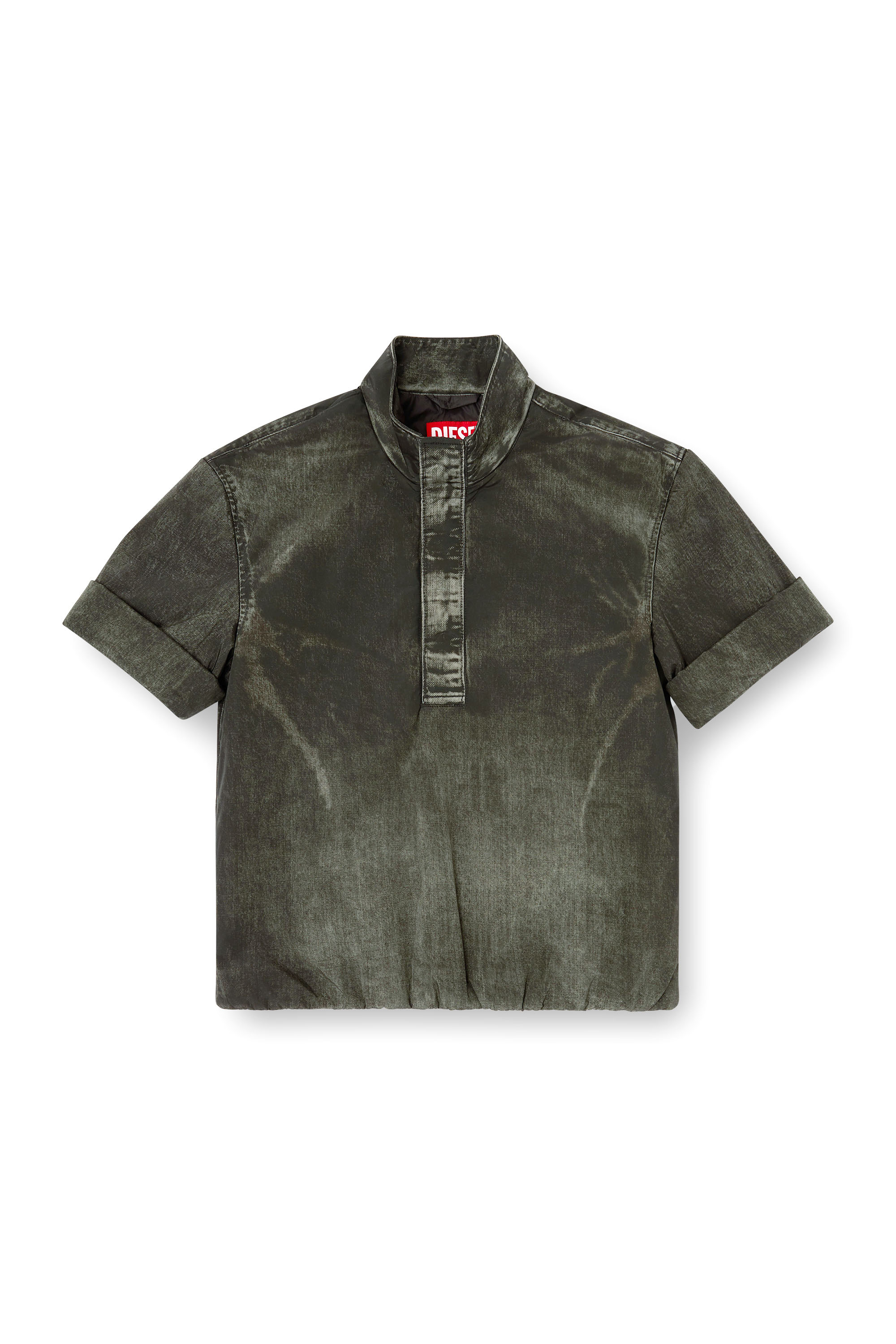 Diesel - J-VALOIS, Herren Kurzarm-Jacke aus Nylon mit Denim-Effekt in Schwarz - 3