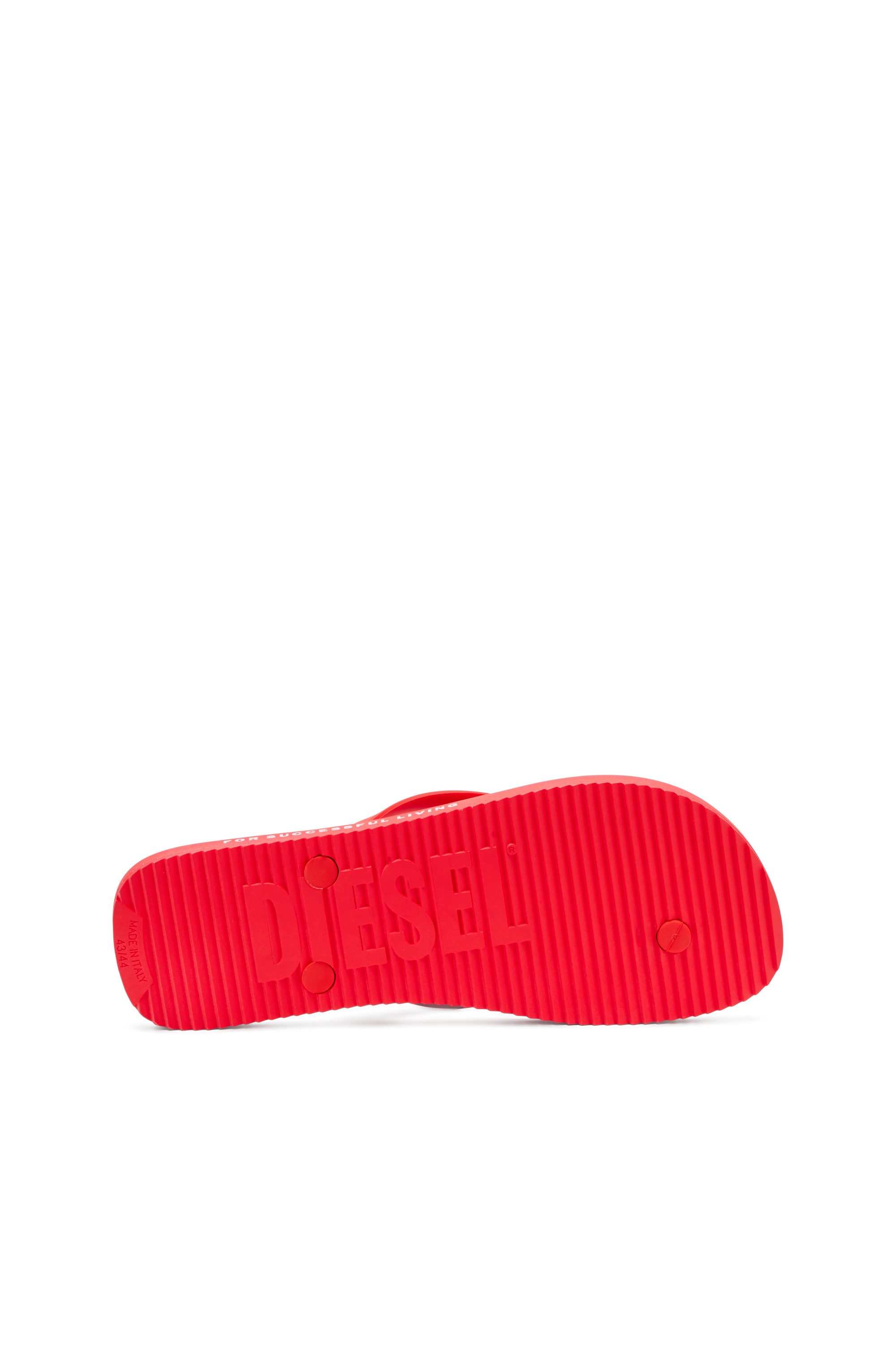 Diesel - SA-RIO, Man's Rubber flip-flops in Red - 4