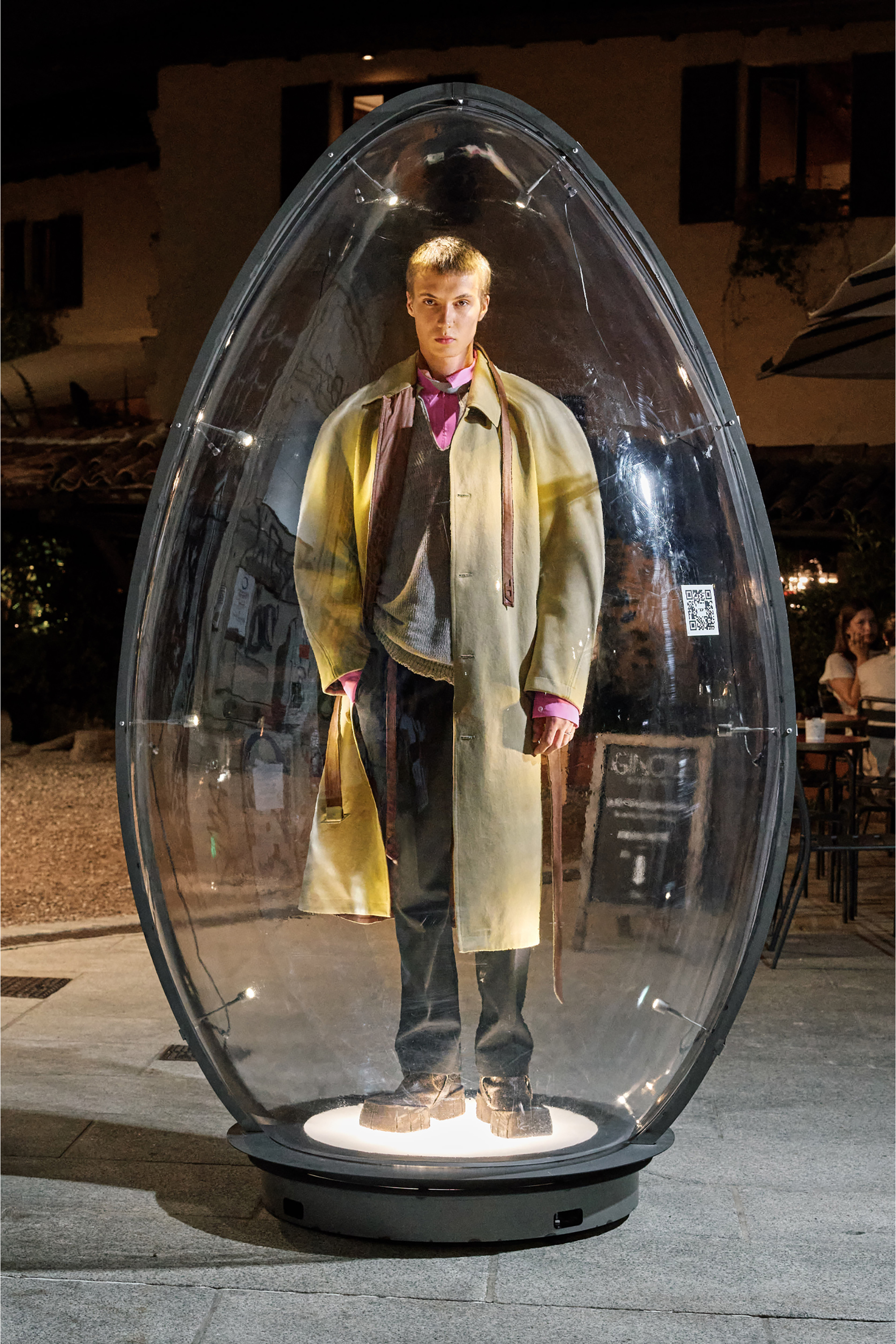 Diesel - K-DAIANERIS, Herren Pullover im Used-Look mit Biker-Halsband in Braun - 6