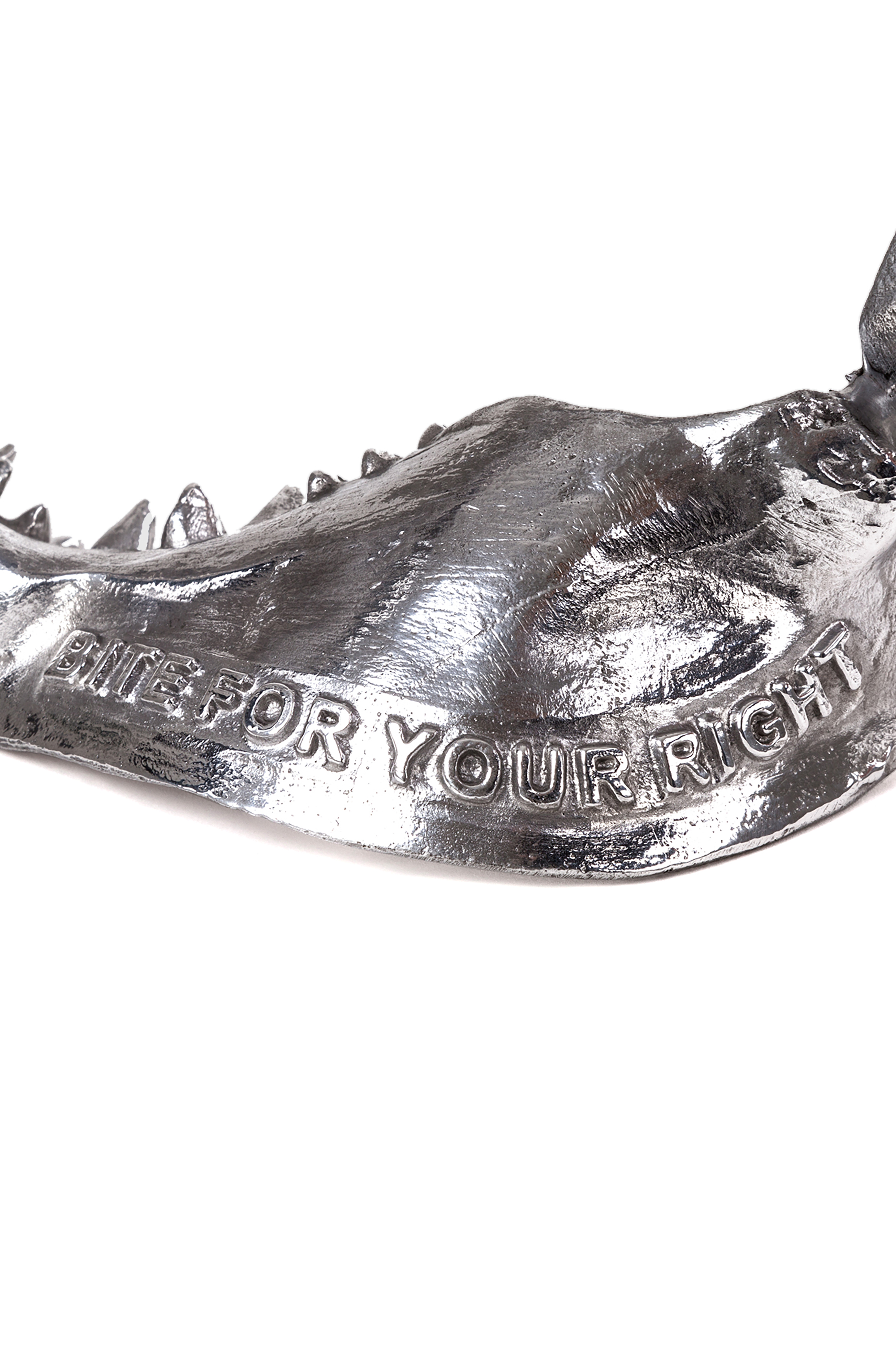 Diesel - 10896 WUNDERKAMMER, Unisex "Bite For Your Right" Wunderkammer Shark Jaw in Silber - 3