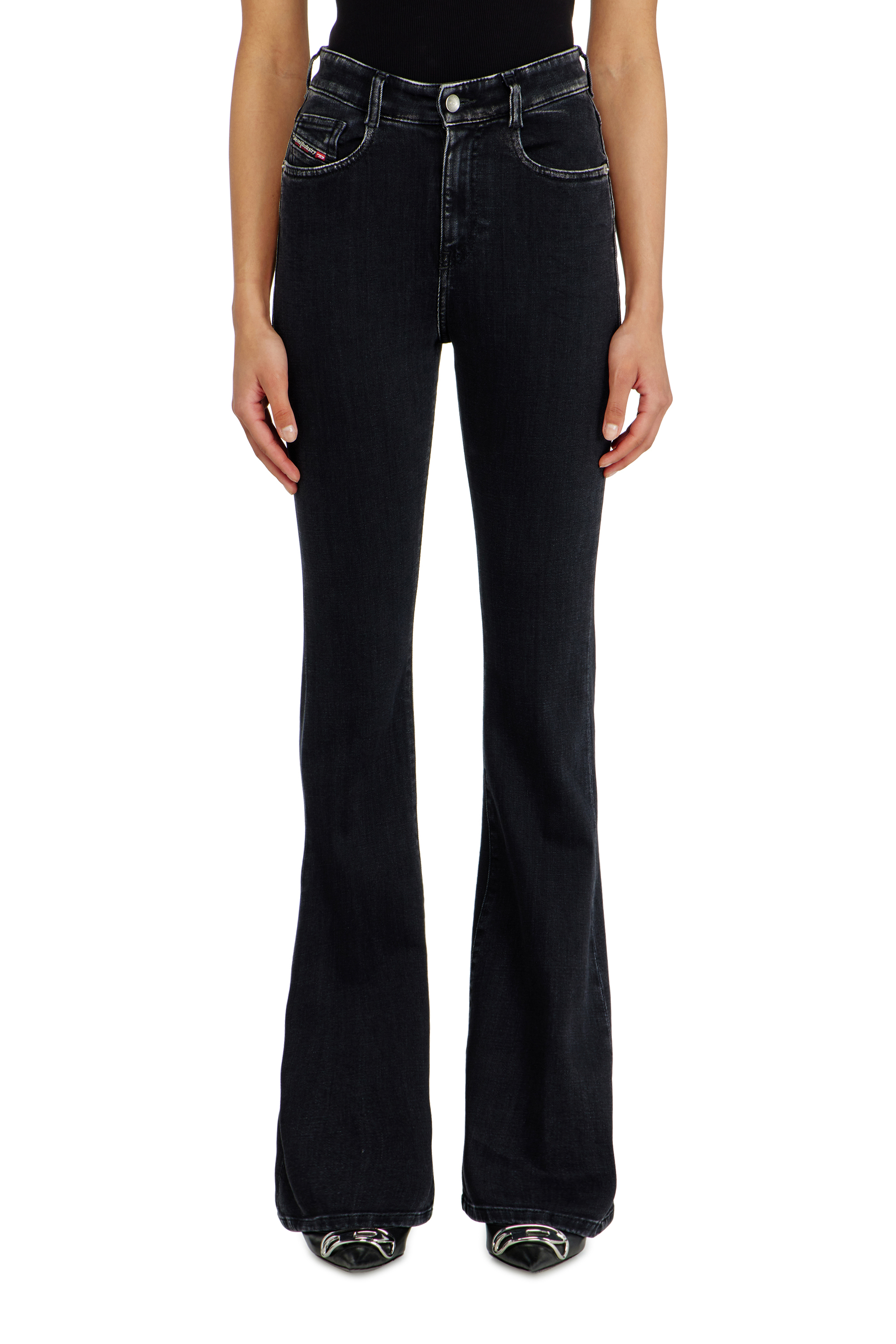 Diesel - Damen Bootcut Jeans 1973 D-Partt 09P75, Schwarz/Dunkelgrau - 4