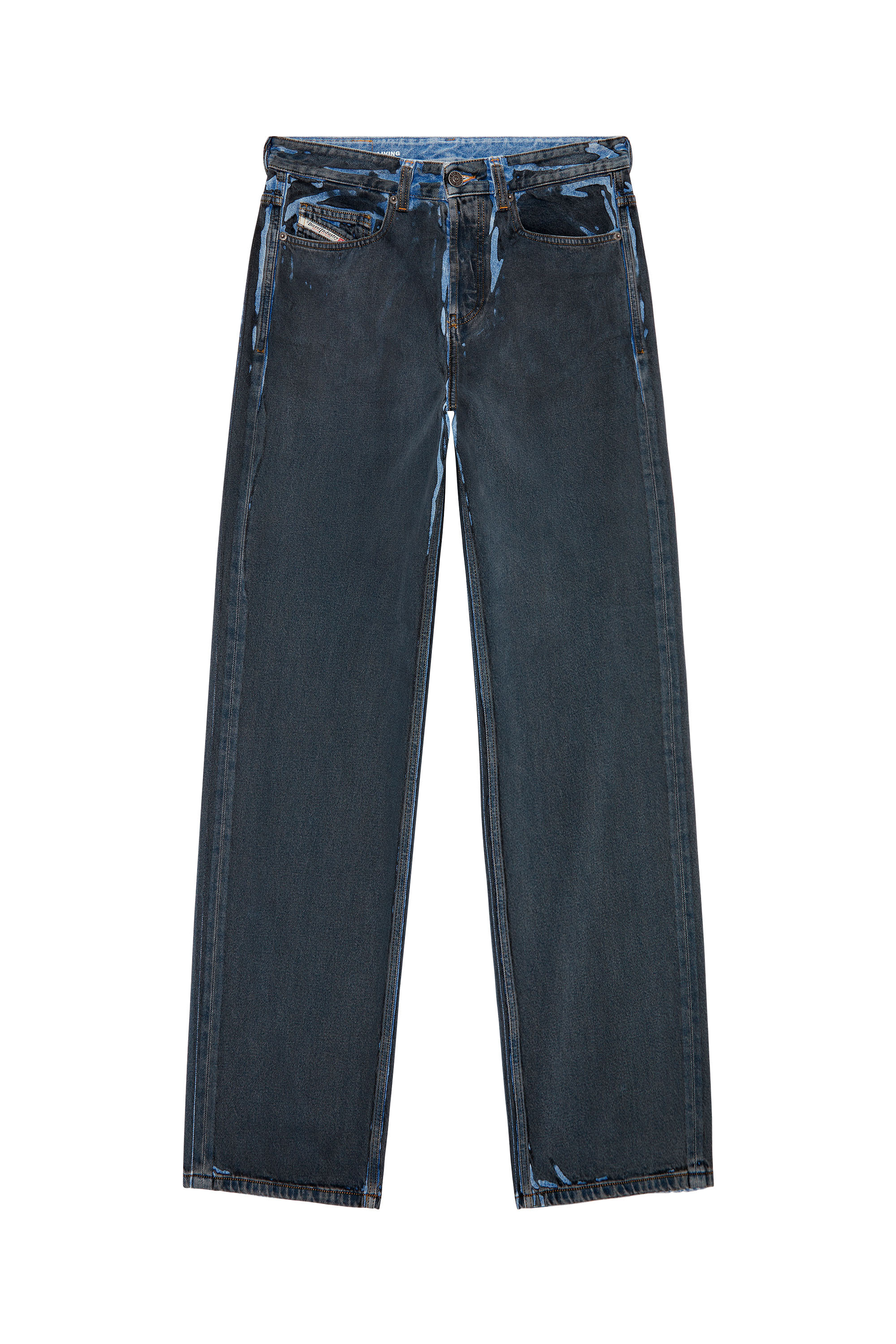 Diesel - Herren Straight Jeans 2001 D-Macro 09I47, Schwarz/Dunkelgrau - Image 3