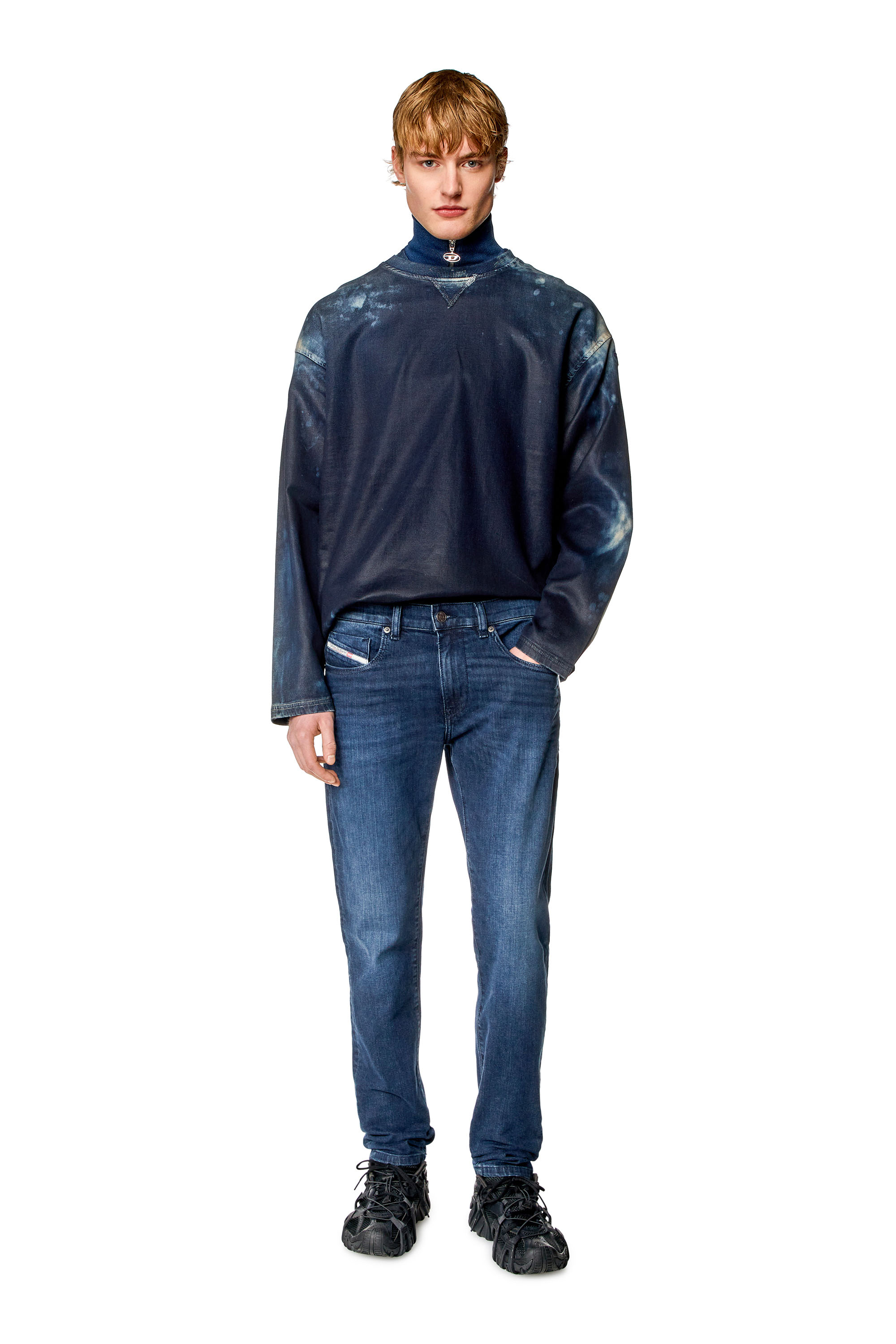 Diesel - Slim Jeans 2019 D-Strukt 0CNAA, Dark Blue - Image 4