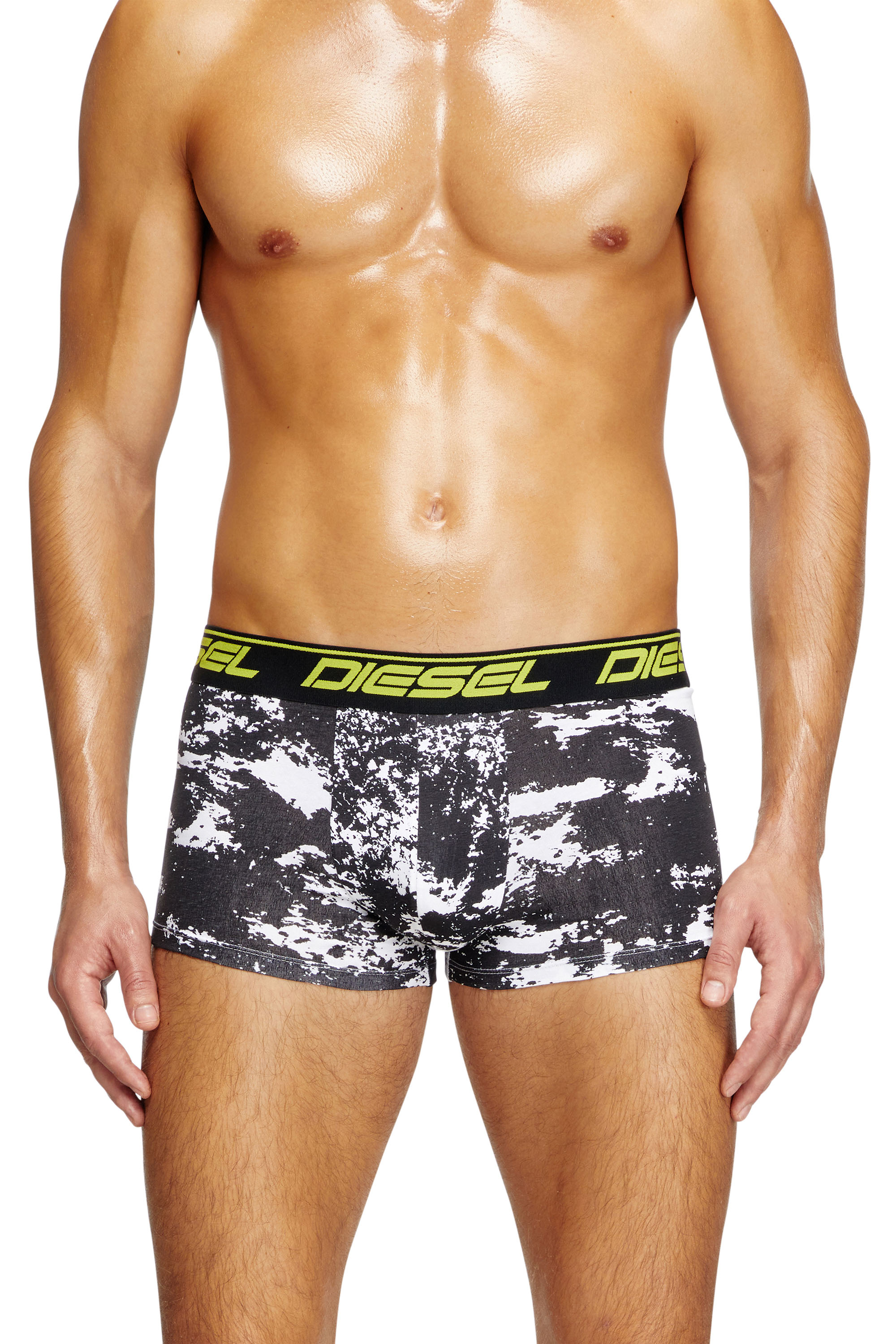 Diesel - UMBX-DAMIENTHREEPACK, Herren Retropants mit diffusem Print im Dreierpack in Schwarz/Gelb - 2