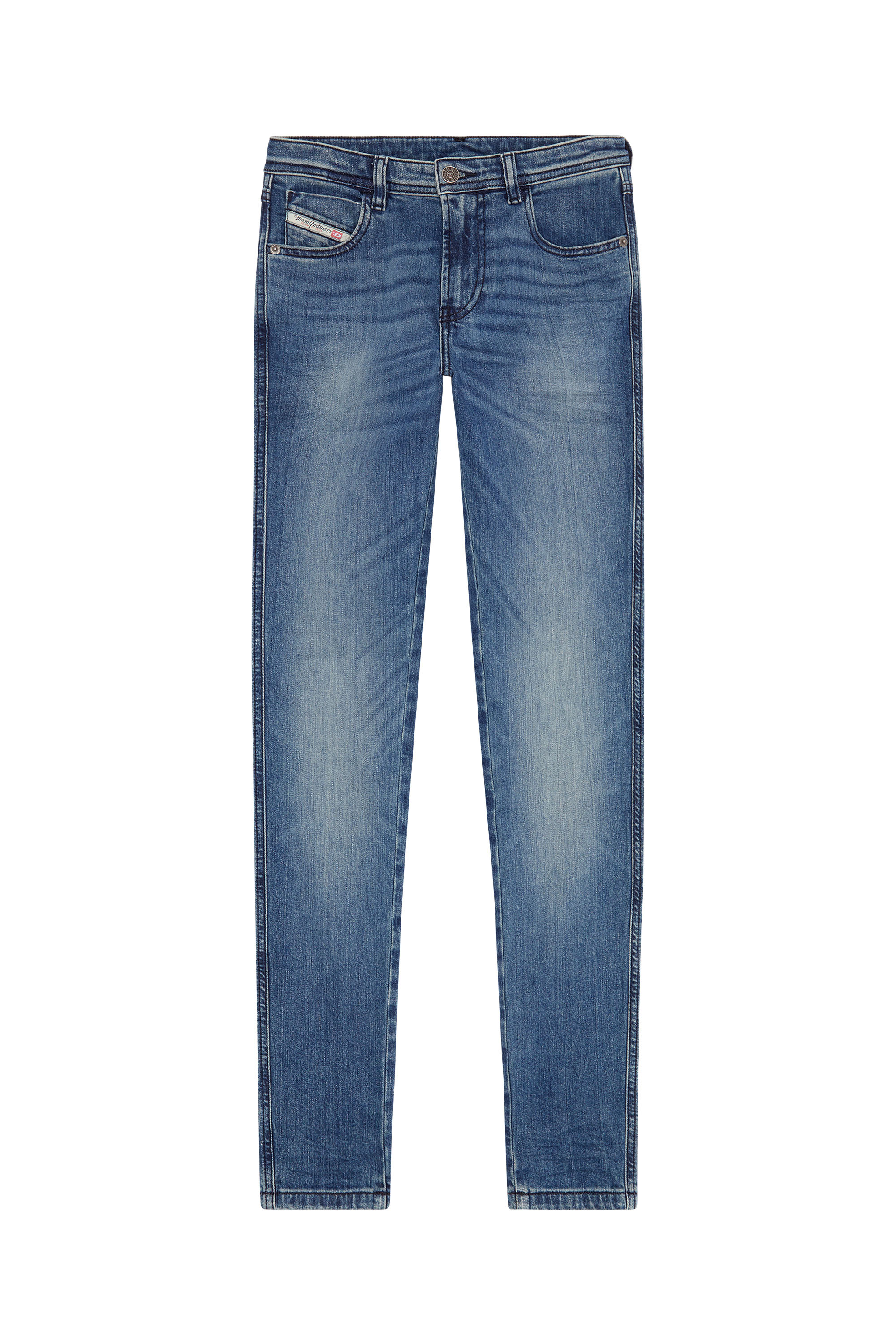 Diesel - 2015 Babhila 0LICM Skinny Jeans, Mittelblau - Image 5
