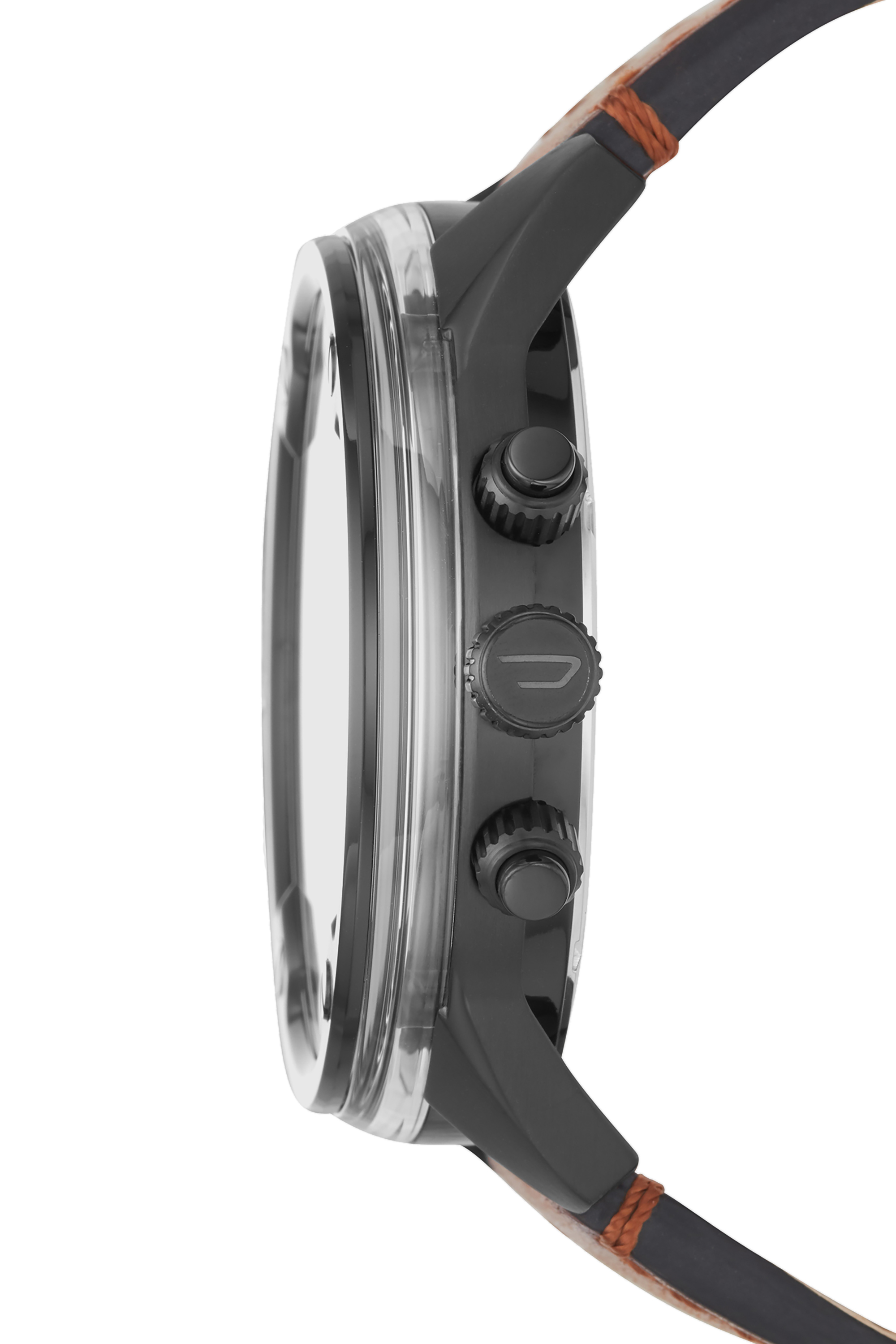 Diesel - DZ7417, Herren Boltdown Armbanduhr mit braunem Lederarmband und Chronograph-Anzeige in Braun/Schwarz - 2