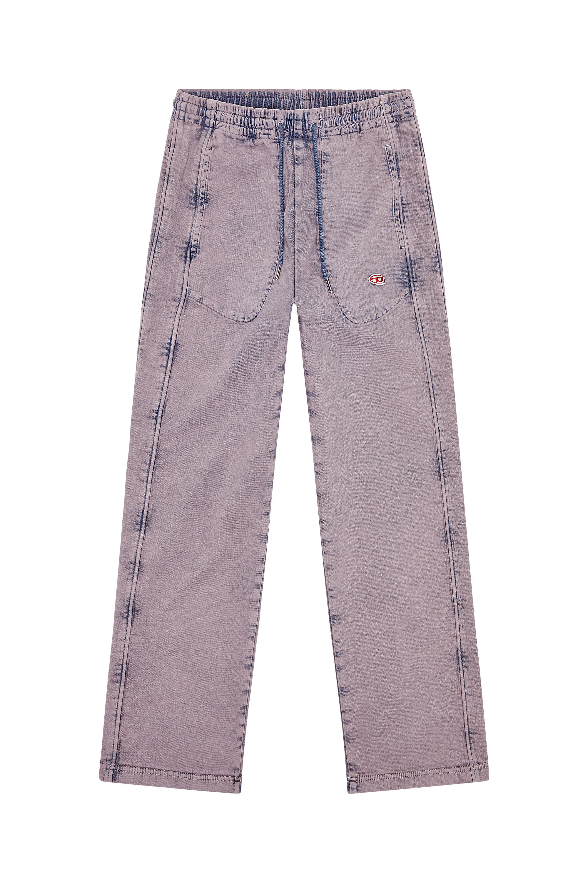 Diesel - Straight D-Martians Track Denim 09H04, Lila - Image 7