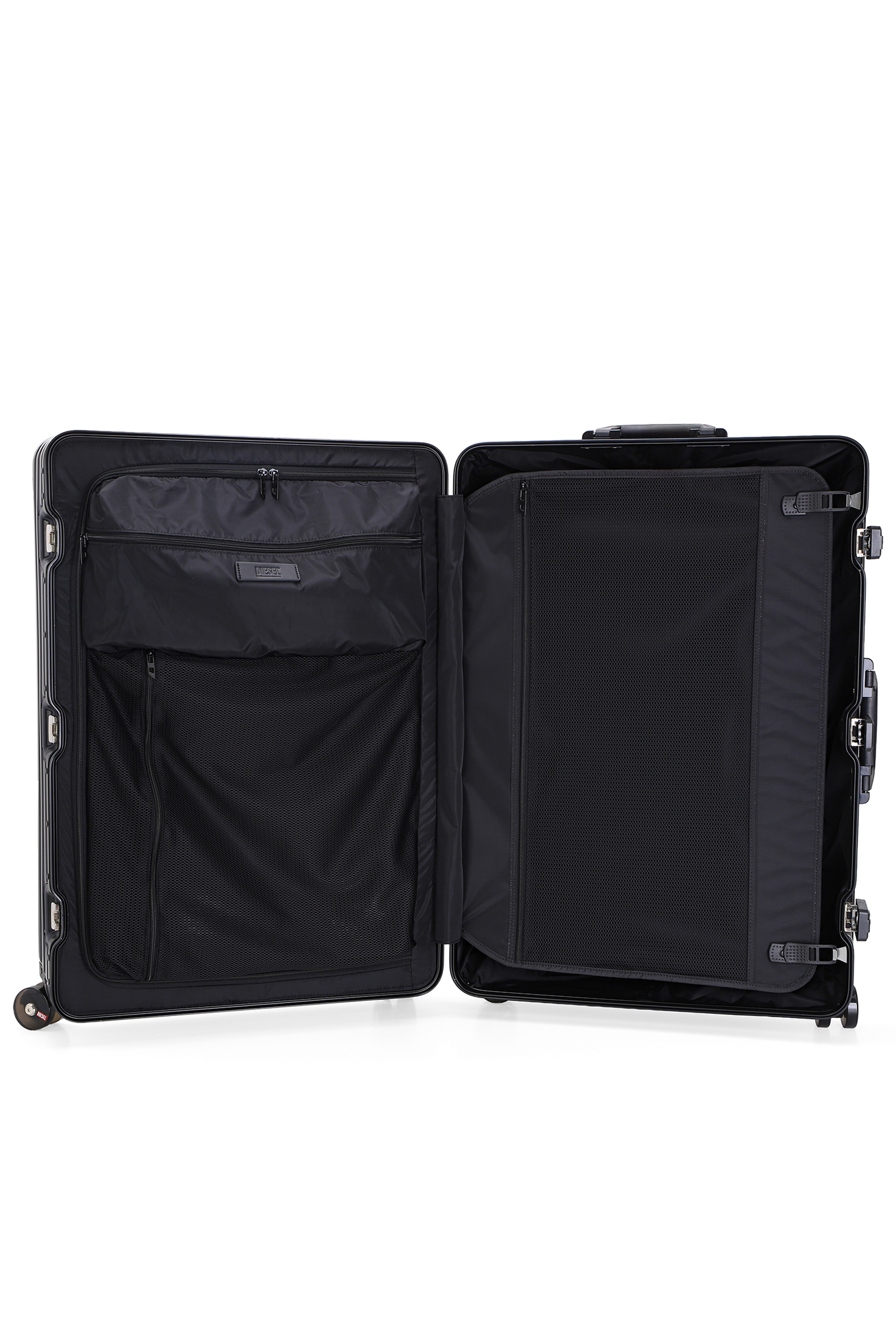 Diesel - DIESEL ALUMINUM TROLLEY- DSL002, Unisex Koffer aus Aluminium Gr&ouml;&szlig;e L in Schwarz - 3