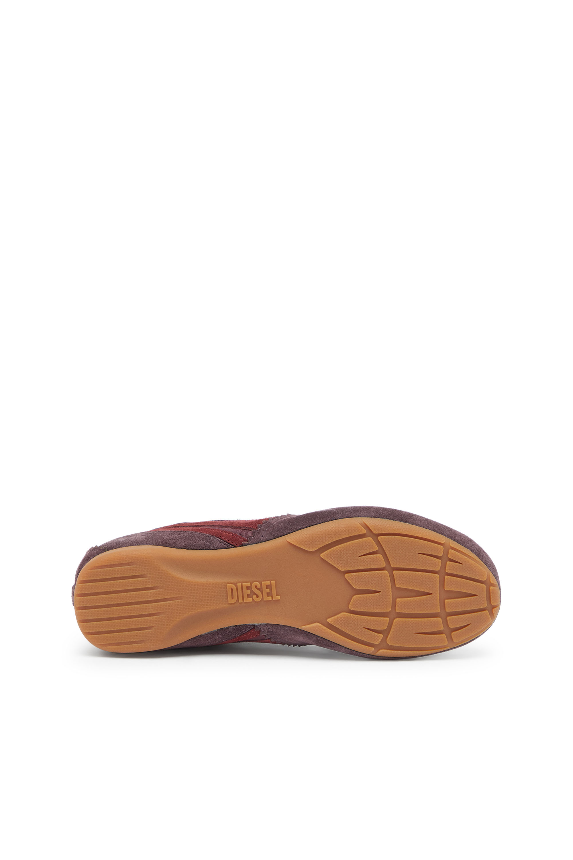 Diesel - D-MILE LOW II W, Damen D-Mile &ndash; Flat-Sneakers mit Wildleder-Overlays in Burgunderrot - 5