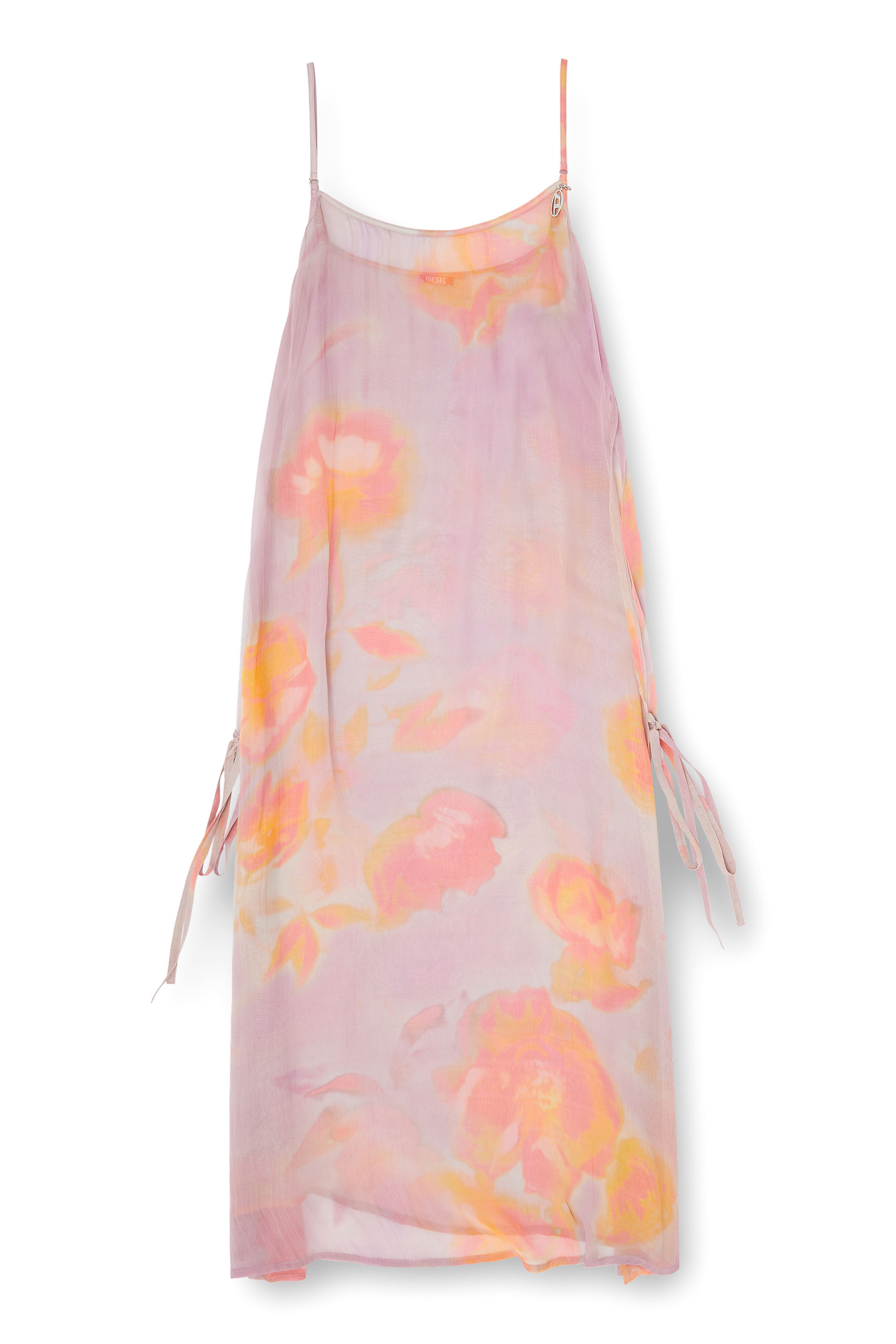 Diesel - VANYA-UTLT, Damen Strandkleid aus Chiffon mit Blumenmuster in null - 5