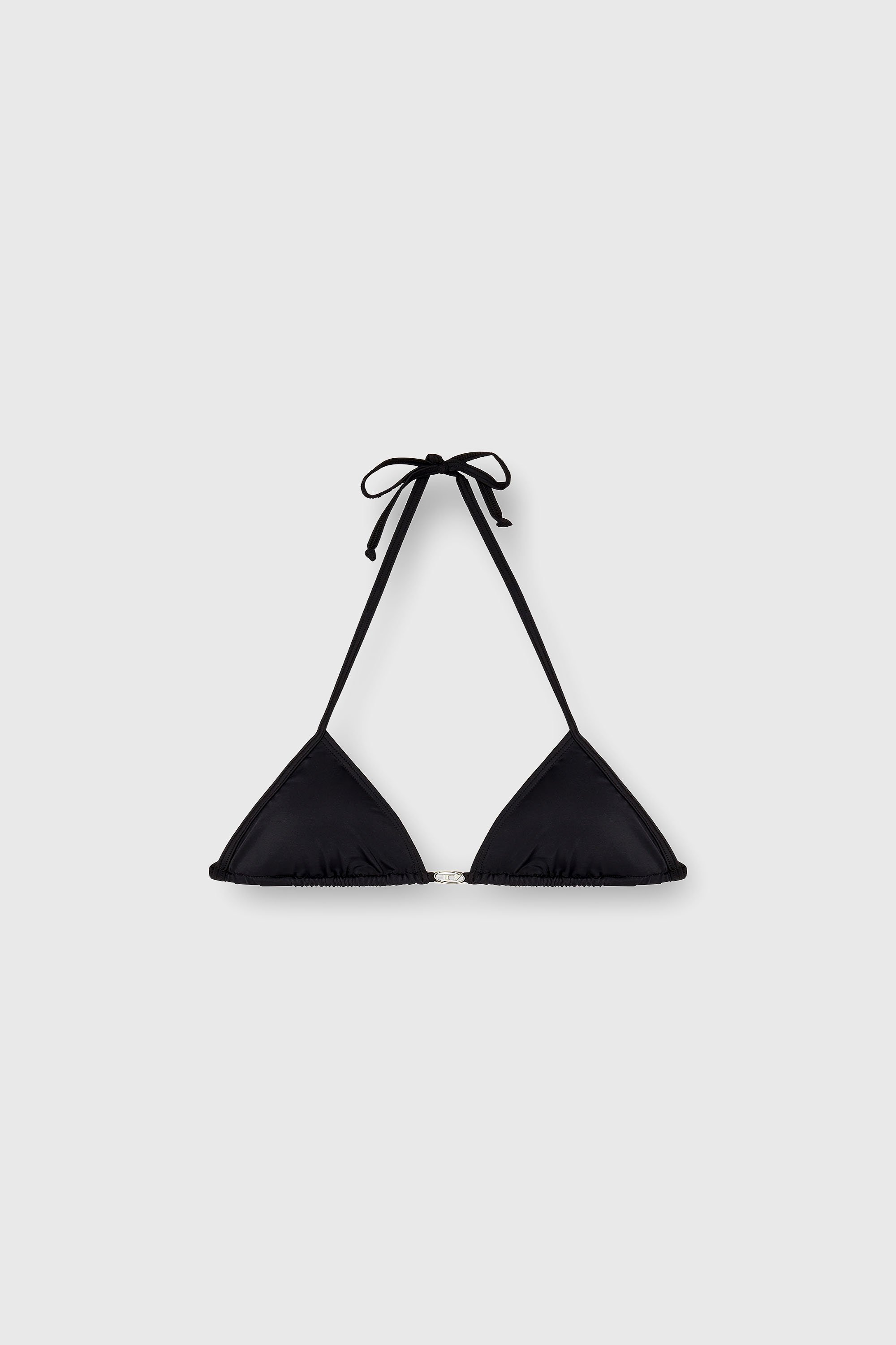 Diesel - ELETTRA-DNM, Damen Bikini-Top aus Nylon mit Bindeb&auml;ndern in Schwarz - 2