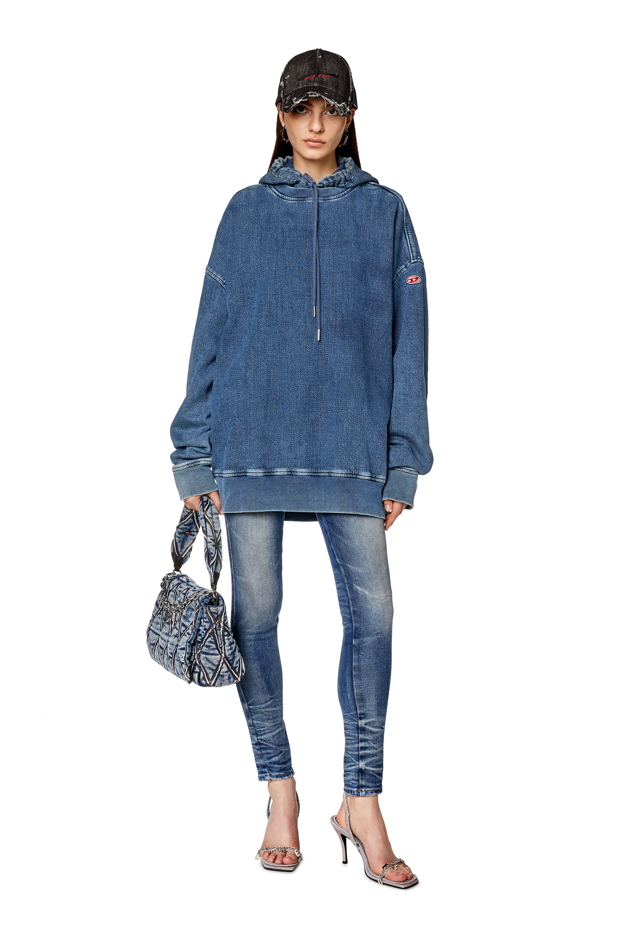 Diesel - Super skinny Jeans 2017 Slandy 09G14, Medium blue - Image 4