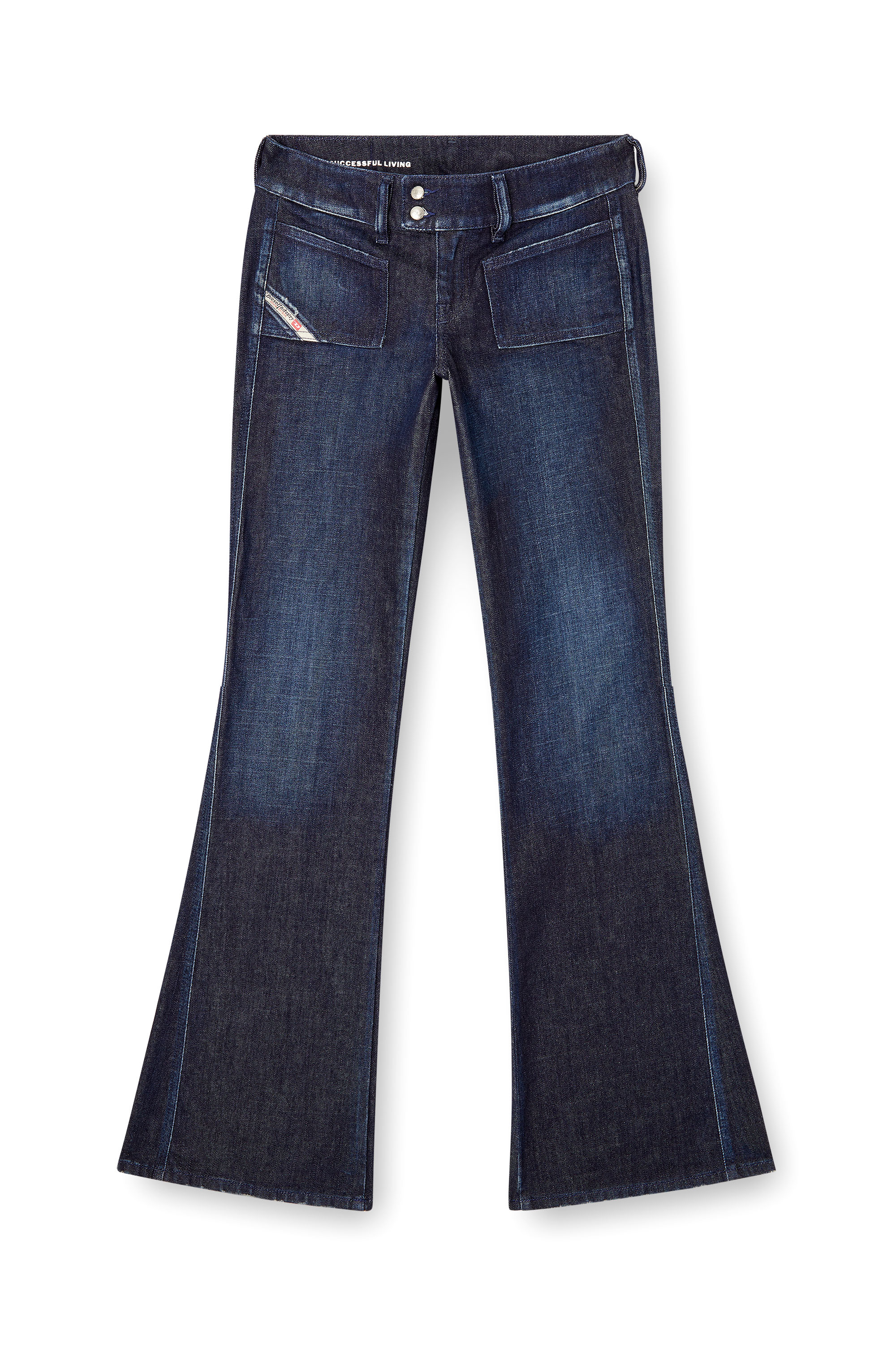 Diesel - Damen Bootcut Jeans D-Hush 09M19, Dunkelblau - 3