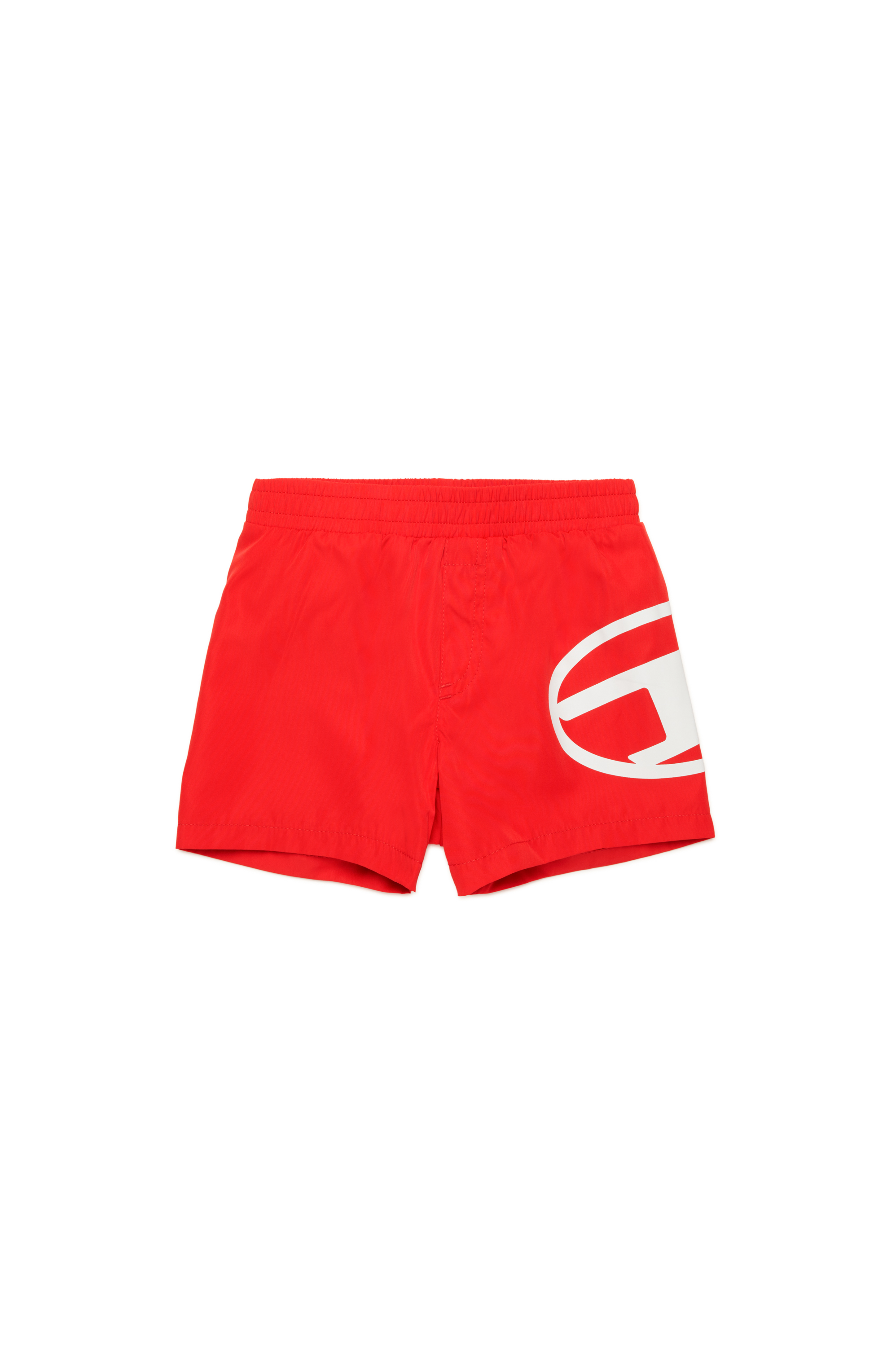 Diesel - MRULB, Herren Badeshorts mit Oval D-Print in Rot - 1