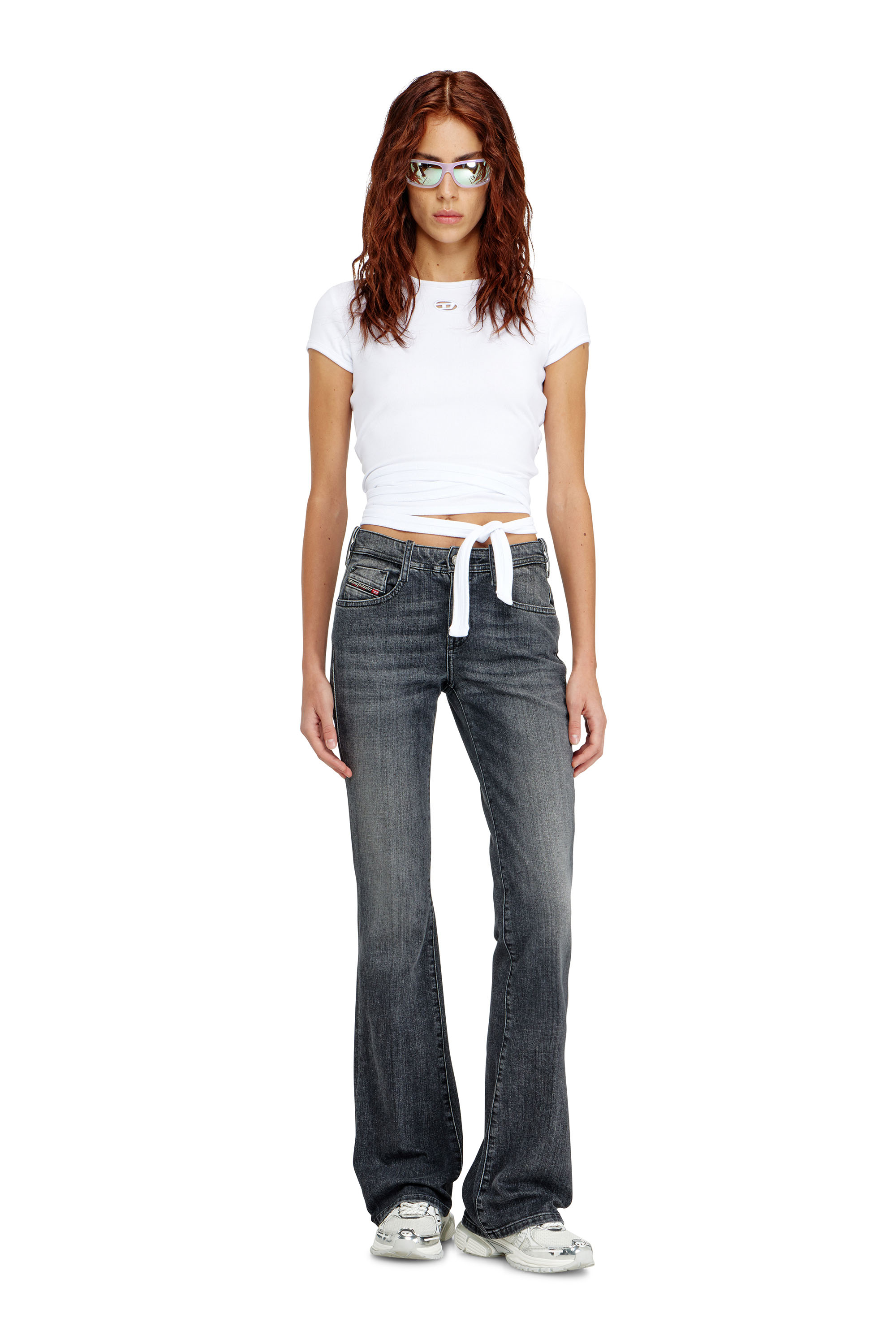 Diesel - Damen Bootcut Jeans 1969 D-Ebbey 09K98, Schwarz/Dunkelgrau - 2