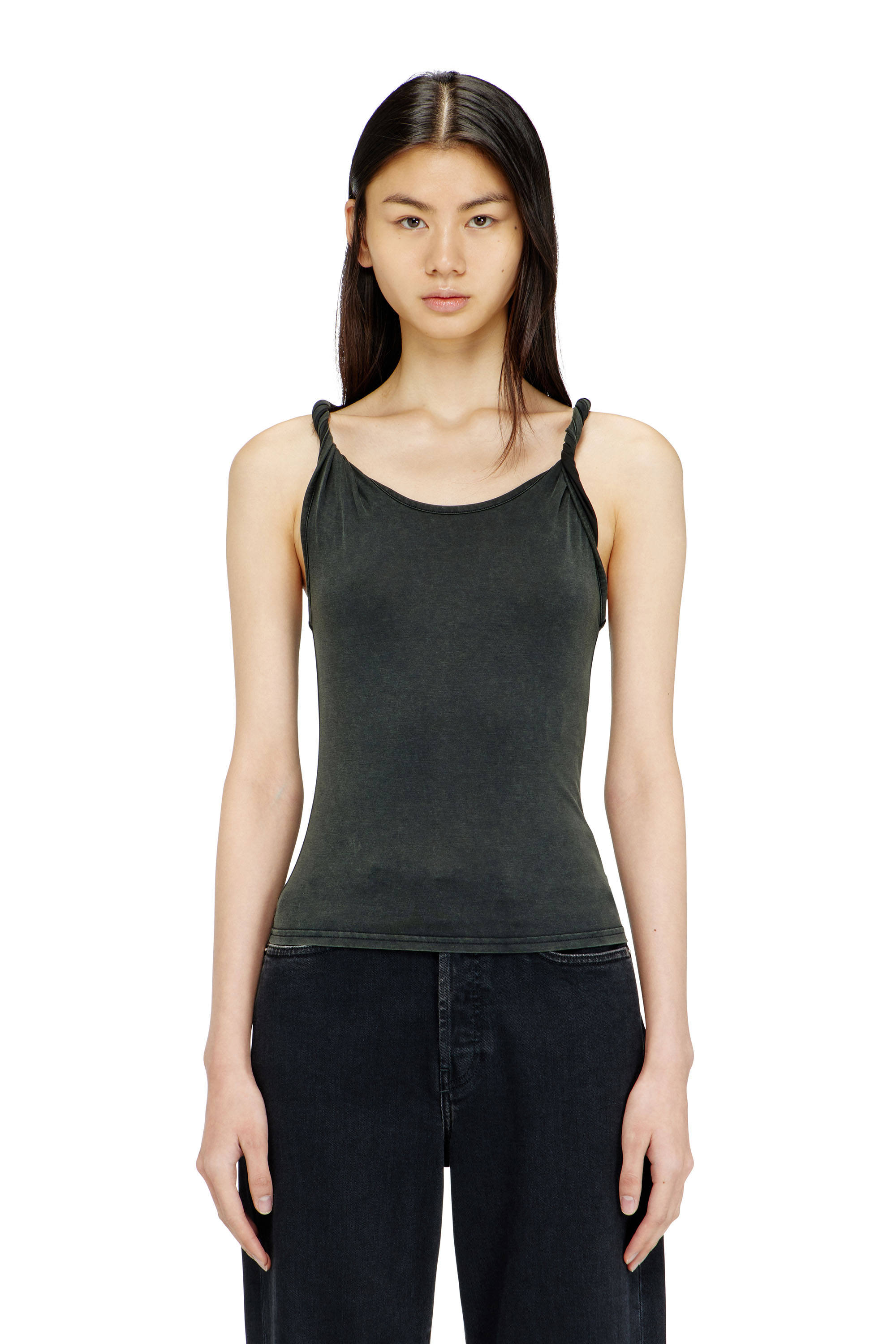 Diesel - T-TWY-S1, Damen Tanktop mit gedrehten Tr&auml;gern in null - 3